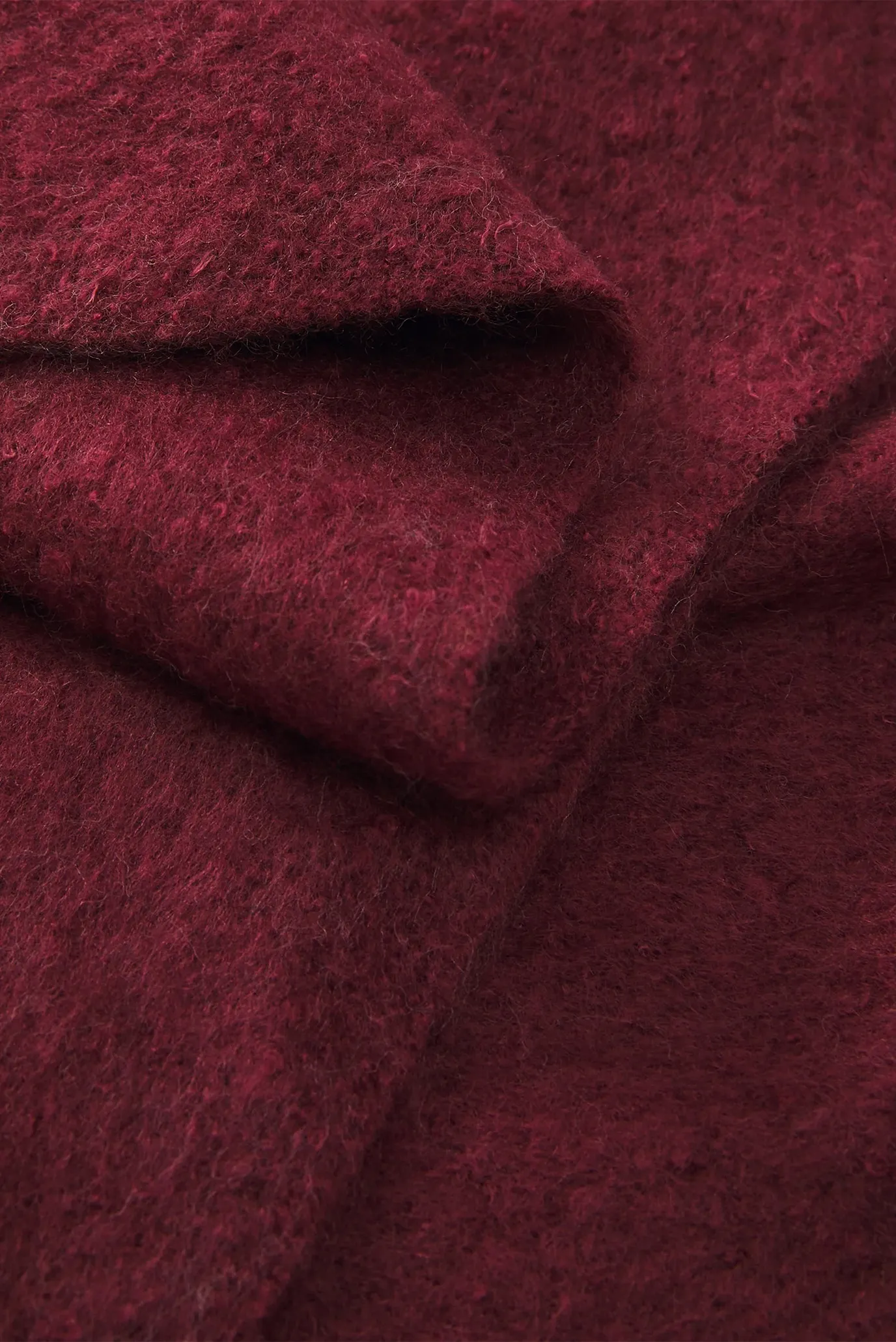 Женский бордовый шарф chunky 4