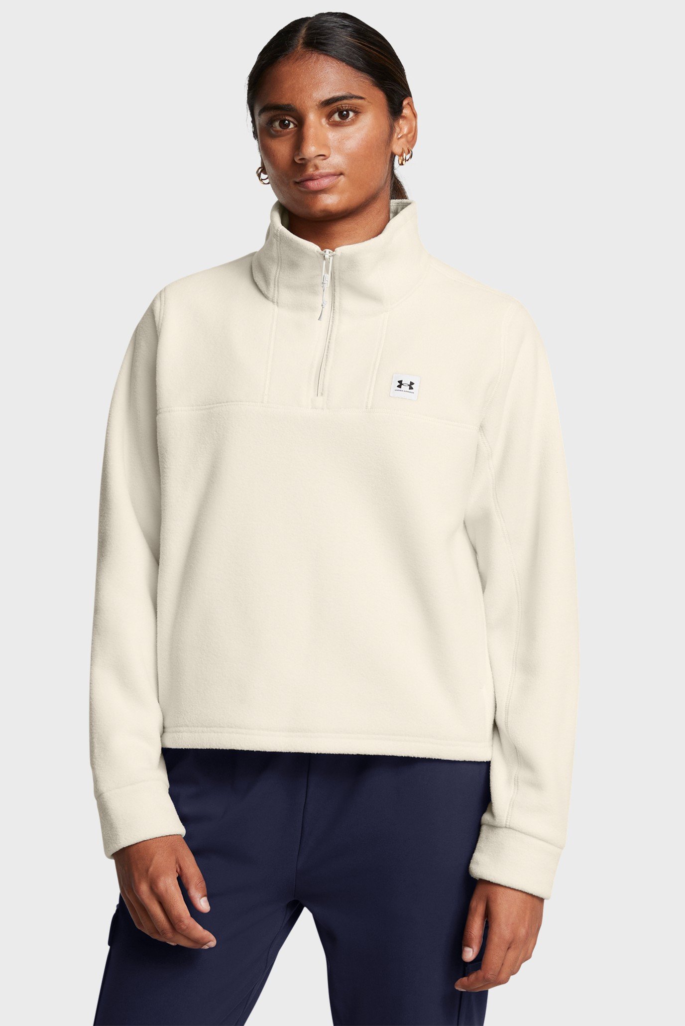 Жіноча бежева спортивна кофта UA W Expanse Fleece HZ 1