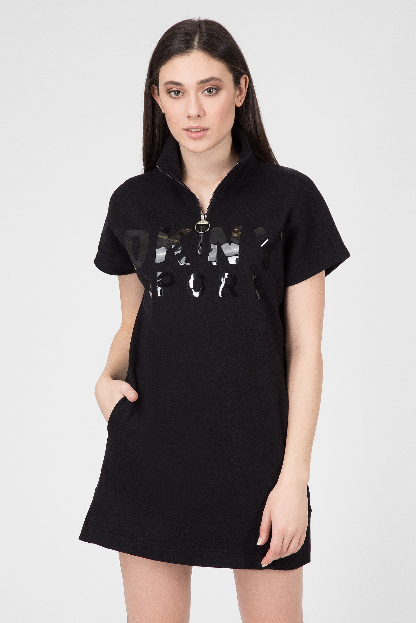 Женское черное платье Черный L DKNY DP8D4040 Женское черное платье Черный L DKNY DP8D4040