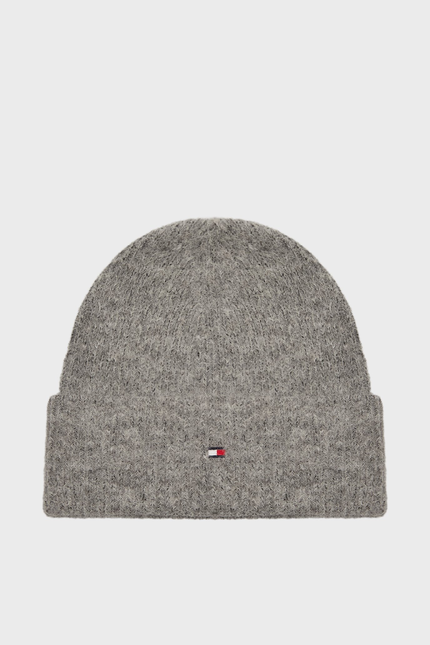 Женская серая шапка ESSENTIAL FLAG FUZZY BEANIE 1