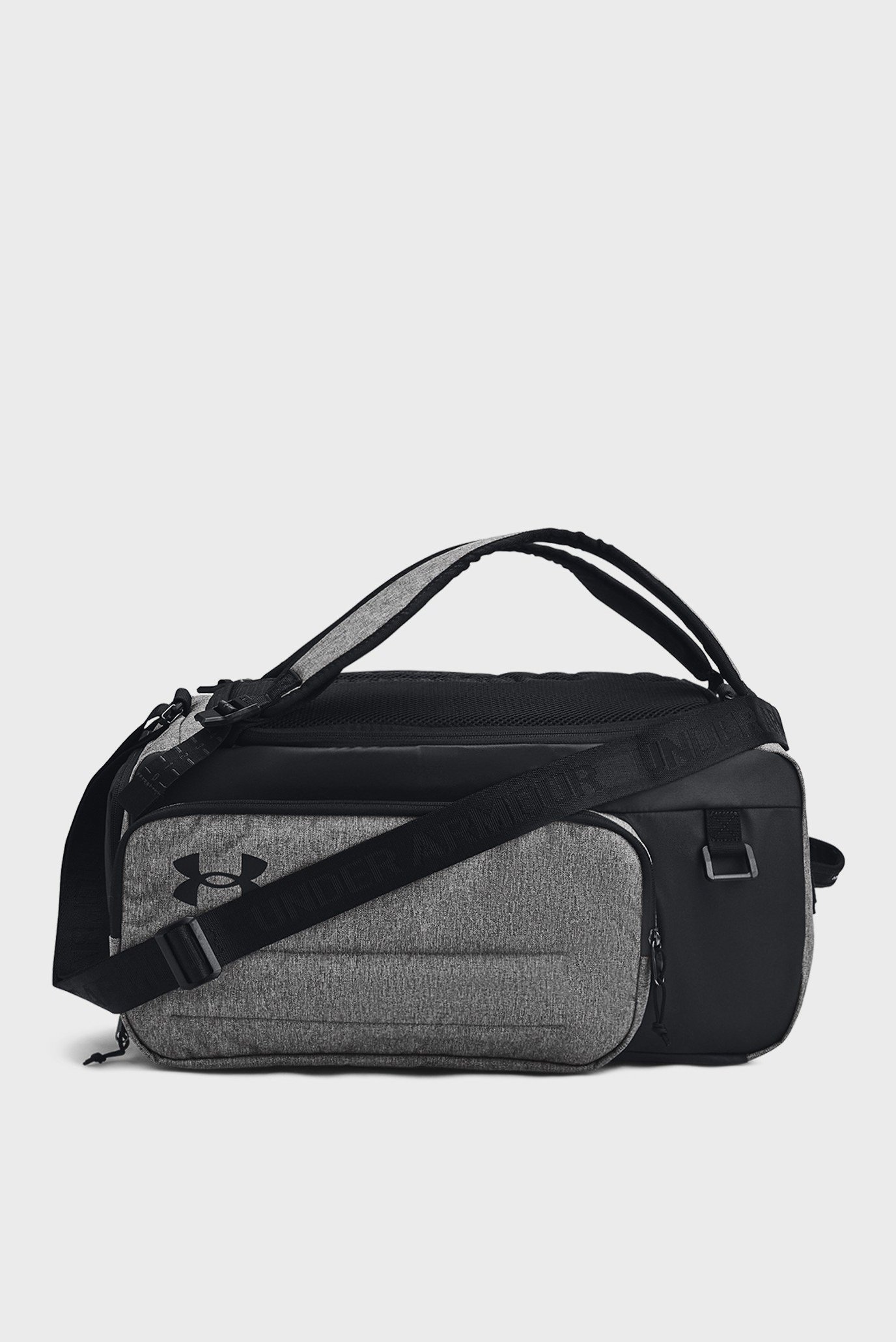 Серая спортивная сумка-рюкзак UA Contain Duo SM BP Duffle Серый ONESIZE Under Armour 1381920-025 Серая спортивная сумка-рюкзак UA Contain Duo SM BP Duffle Серый ONESIZE Under Armour 1381920-025