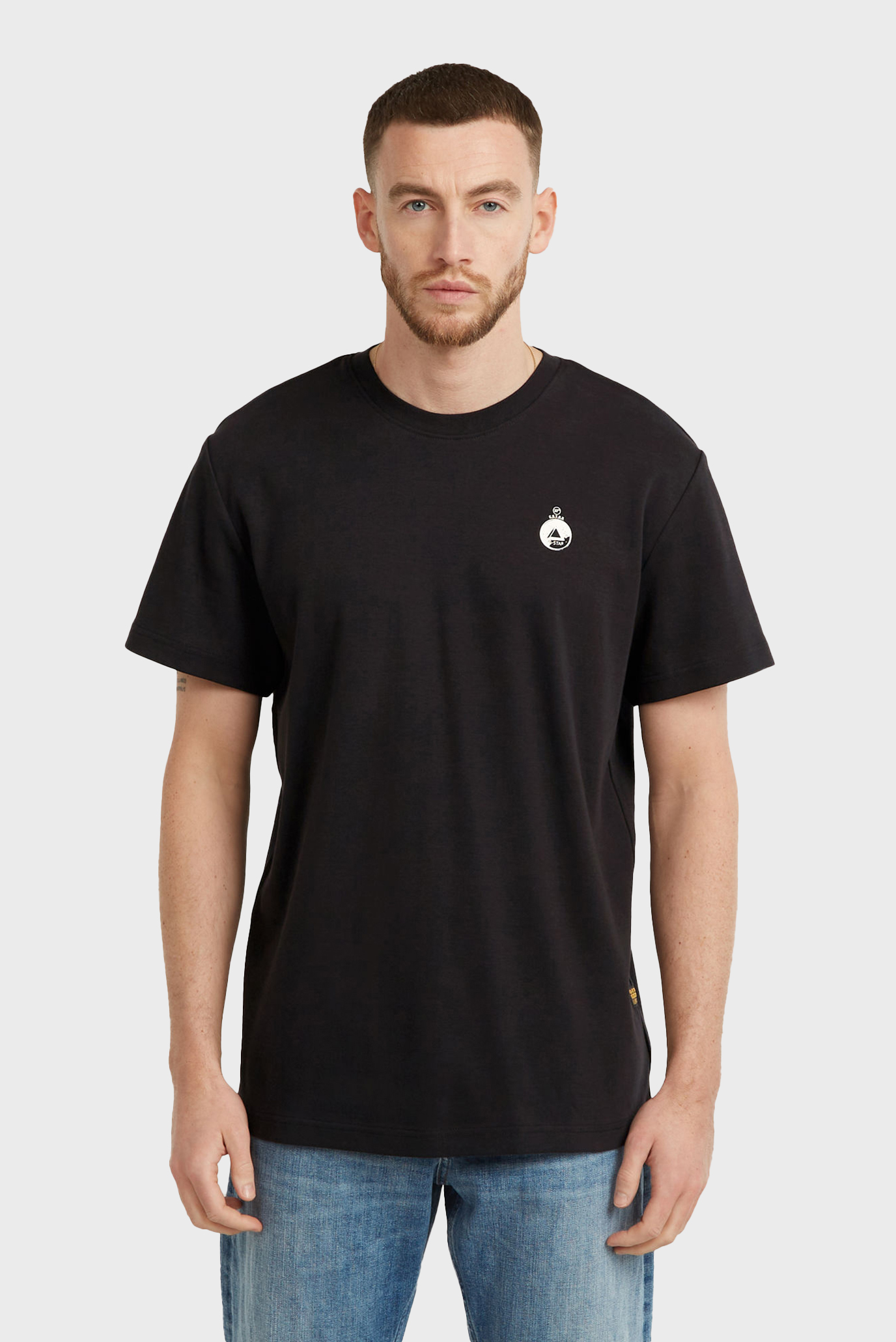 Мужская черная футболка Trims Черный XL G-Star RAW D27721,D976 Мужская черная футболка Trims Черный XL G-Star RAW D27721,D976
