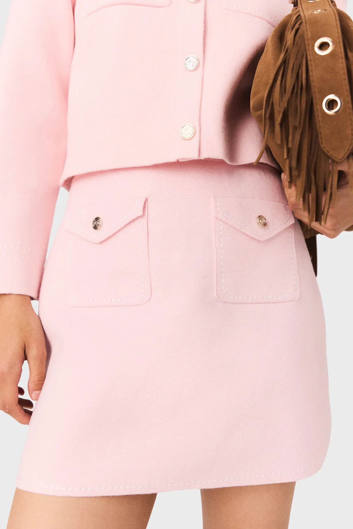 Женская пудровая юбка 5