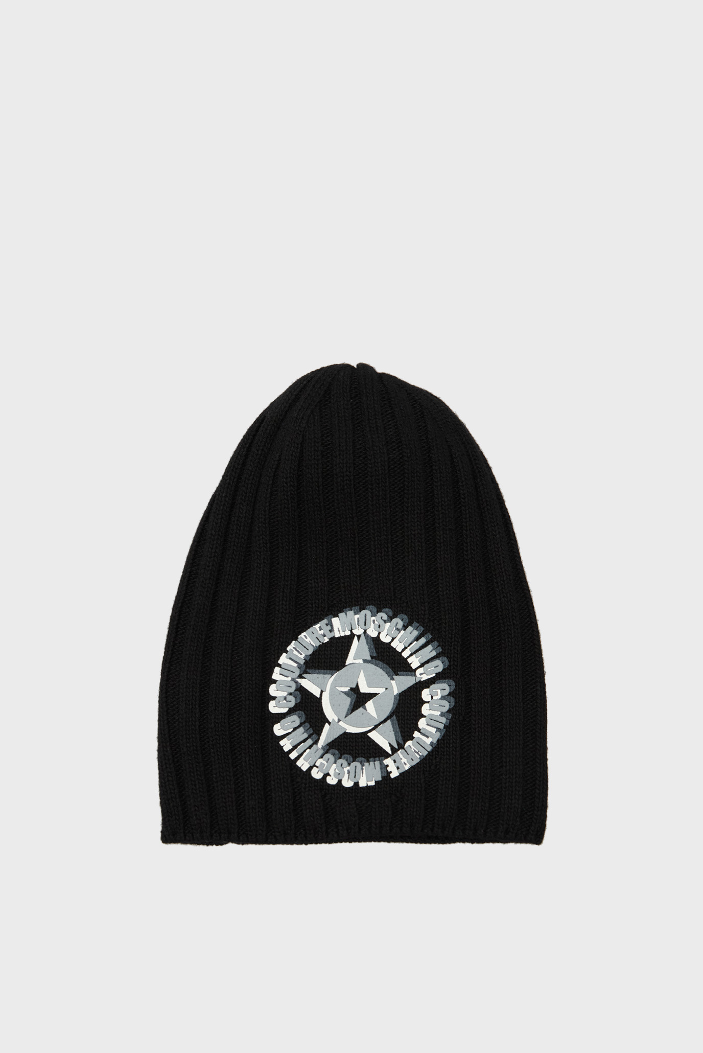 Женская черная шапка Черный ONESIZE Moschino 60078 - M5542 Женская черная шапка Черный ONESIZE Moschino 60078 - M5542