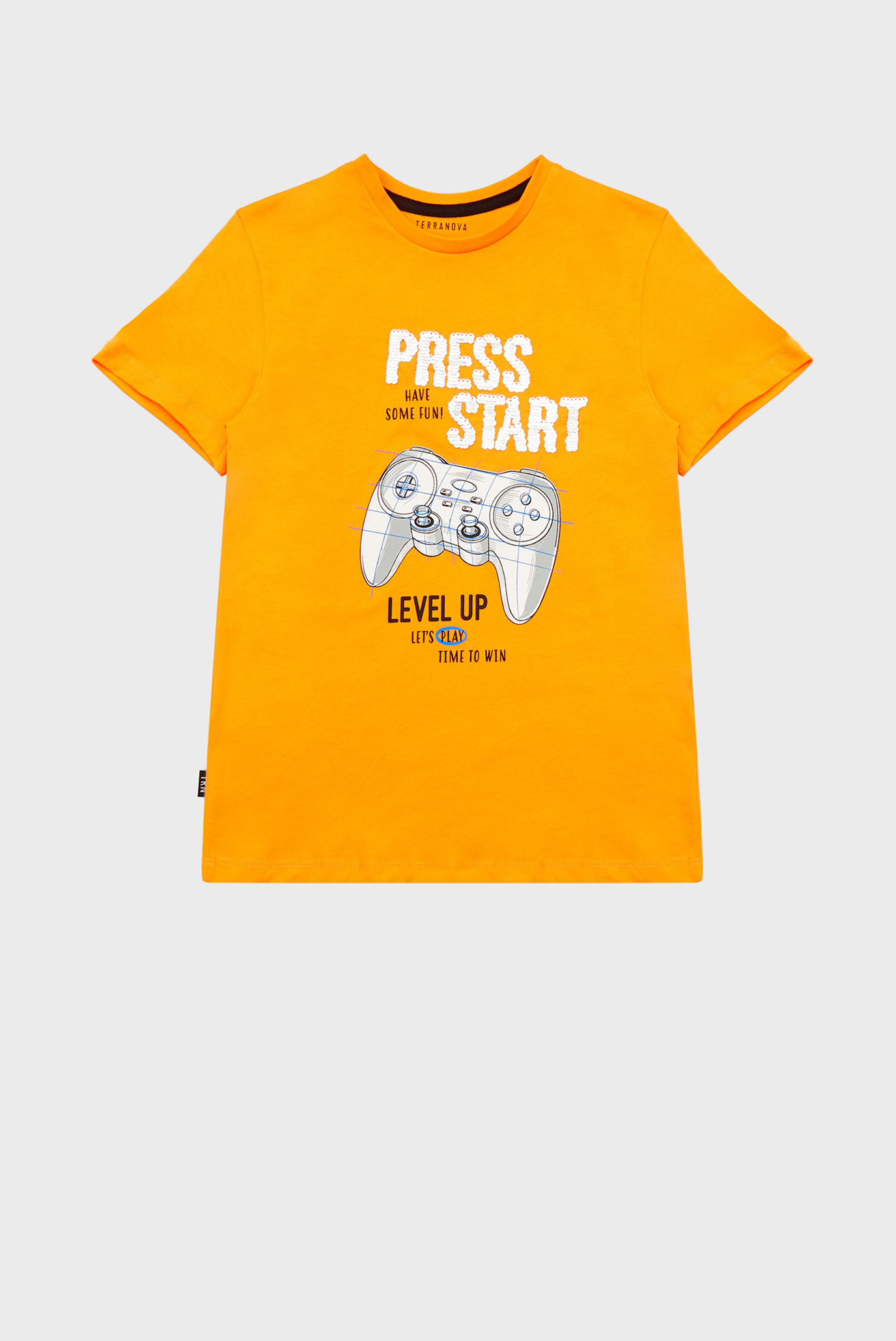 Детская оранжевая футболка 1
