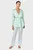 Женская мятная пижама (кардиган, топ, брюки) NAFILAH