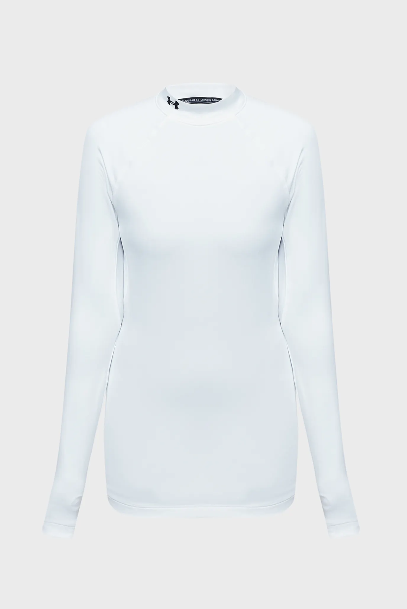 Жіночий білий лонгслів UA CG Authentics Mockneck 10