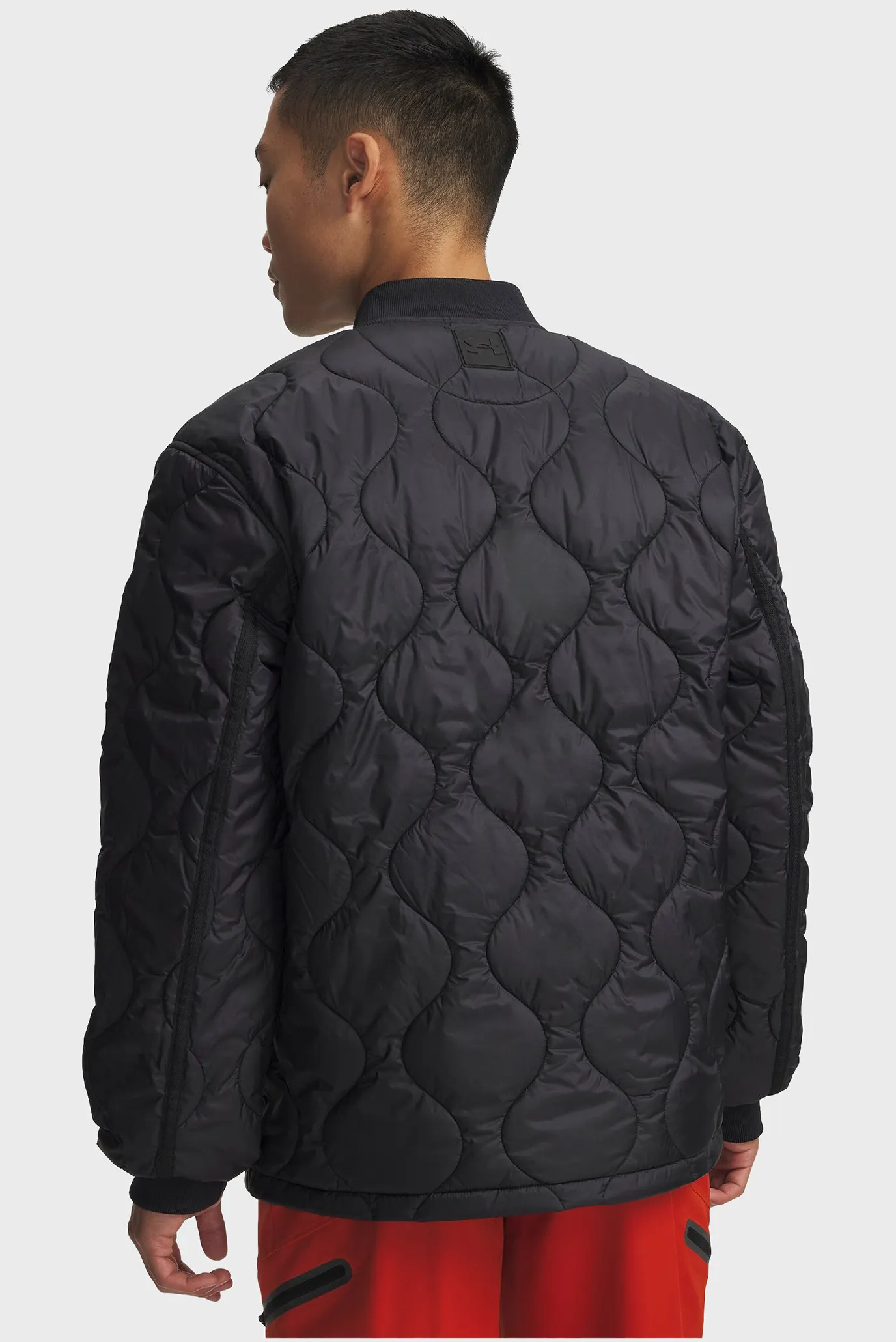 Чоловічий чорний бомбер UA Heritage Jkt 3