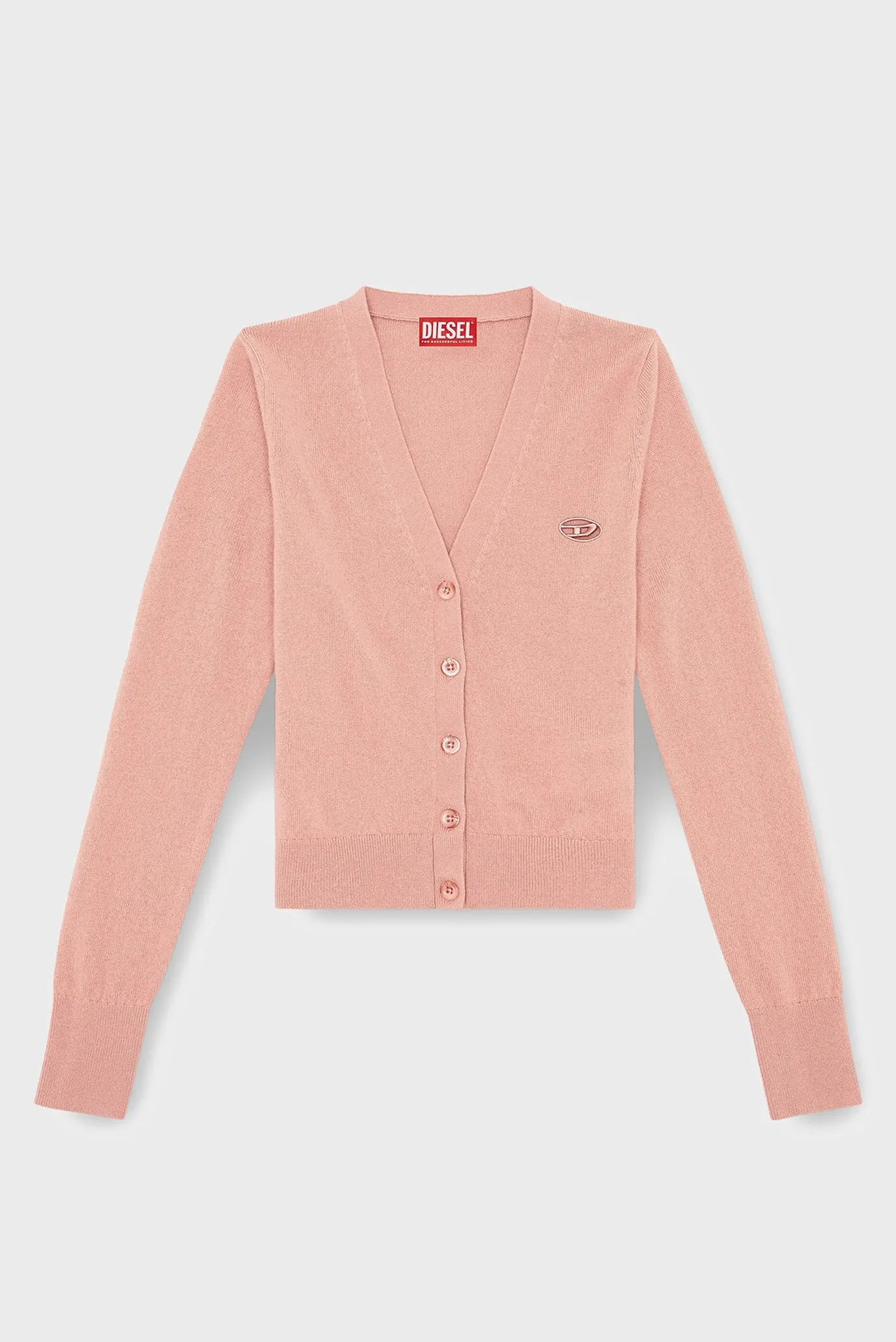 Жіночий рожевий вовняний кардиган M-ARTE 6