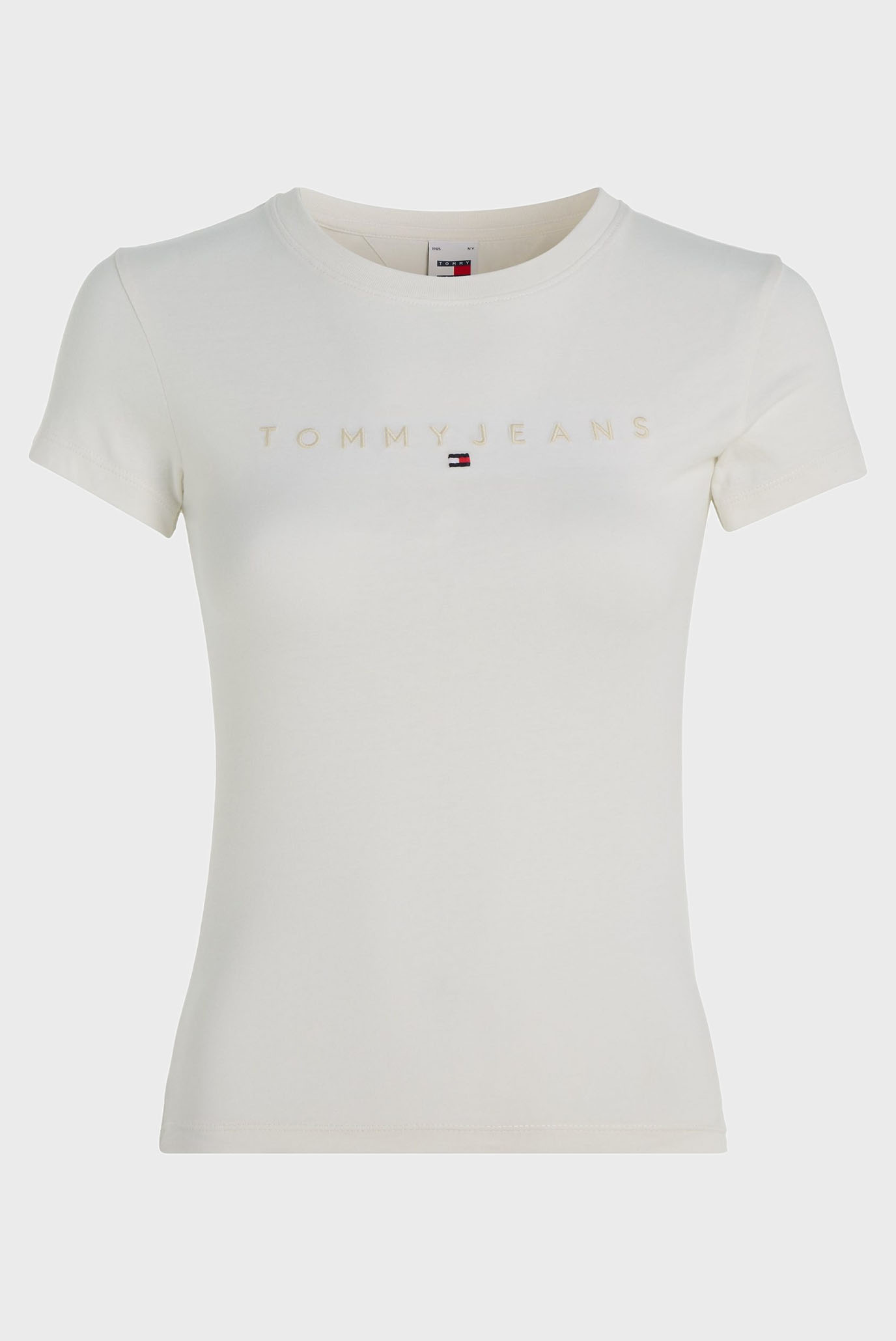 Женская белая футболка TJW SLIM WASHED TONAL LINEAR TEE 1