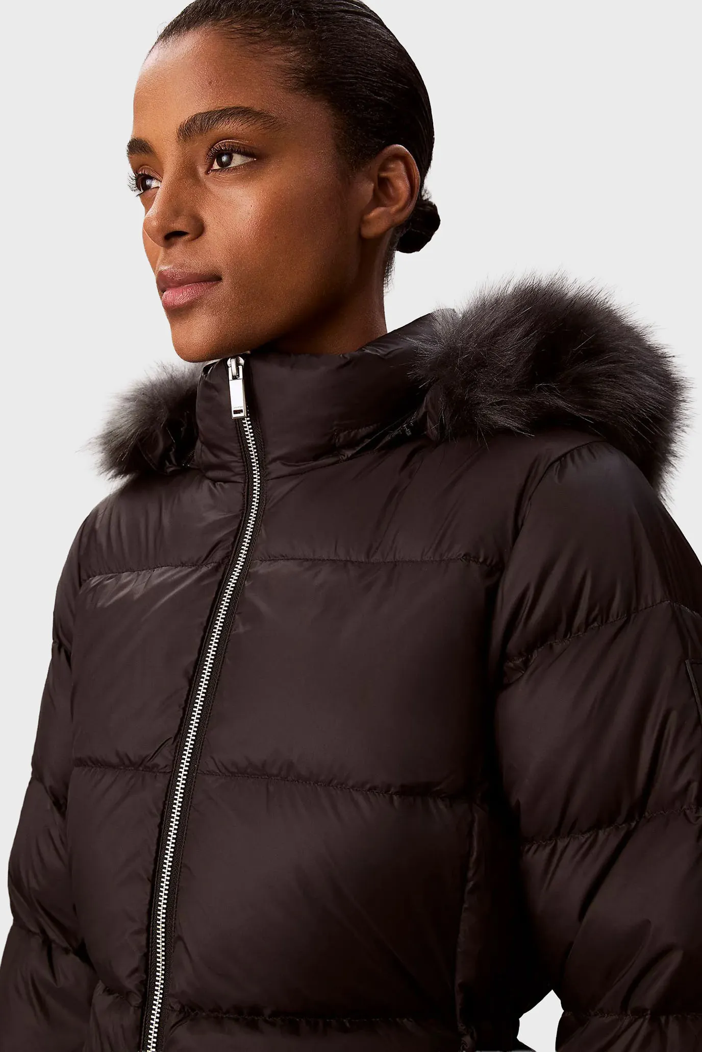 Женский черный пуховик LONG DOWN 4