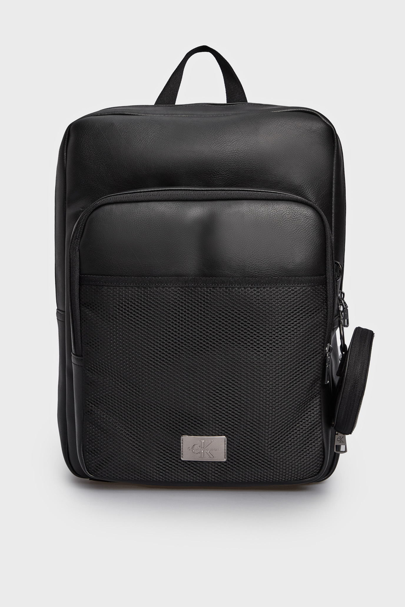 Чоловічий чорний рюкзак AGGED SLIM SQUARE BP43 1
