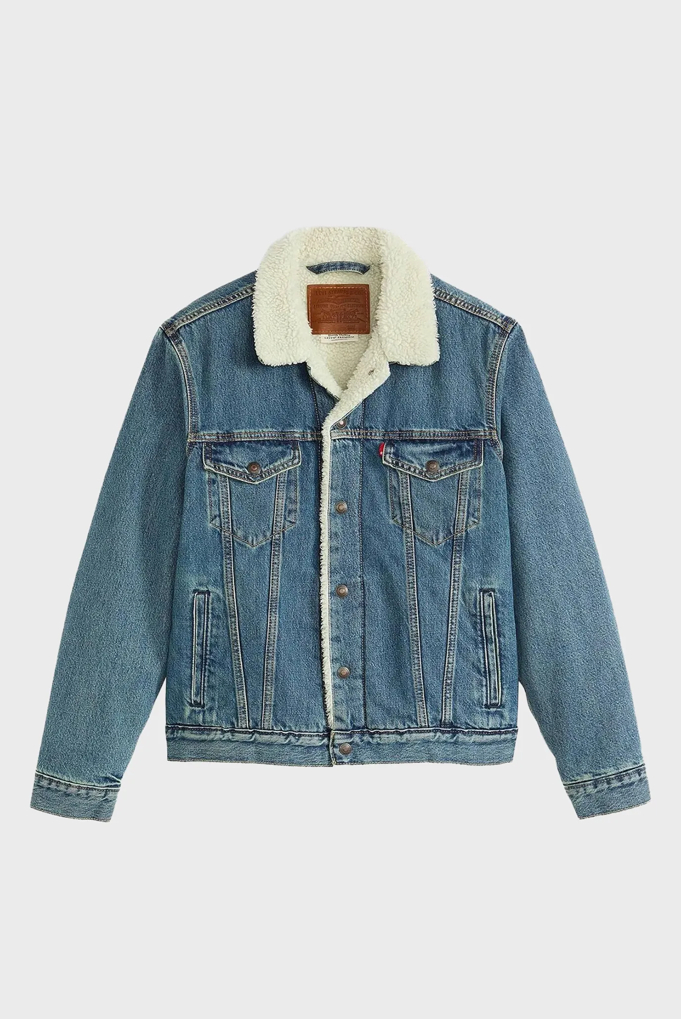 Чоловіча блакитна джинсова куртка 6