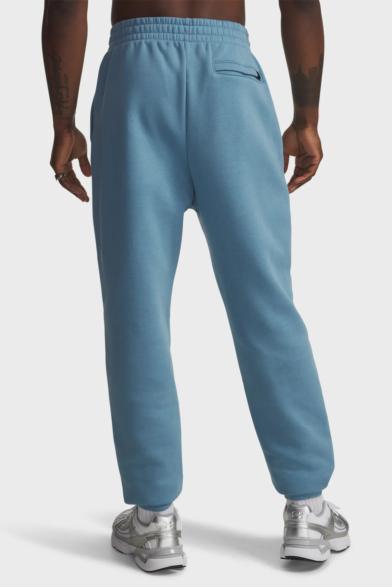 Чоловічі блакитні спортивні штани UA Icon Flc Graphic Jgr 3