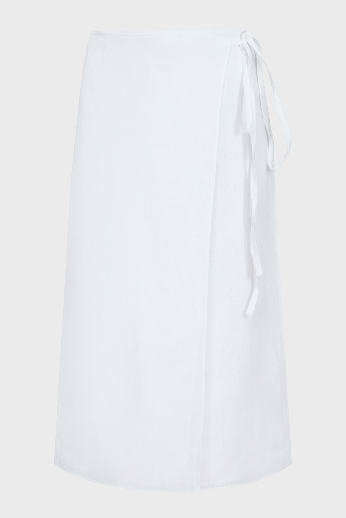 Женская белая льняная юбка ROYAH 1