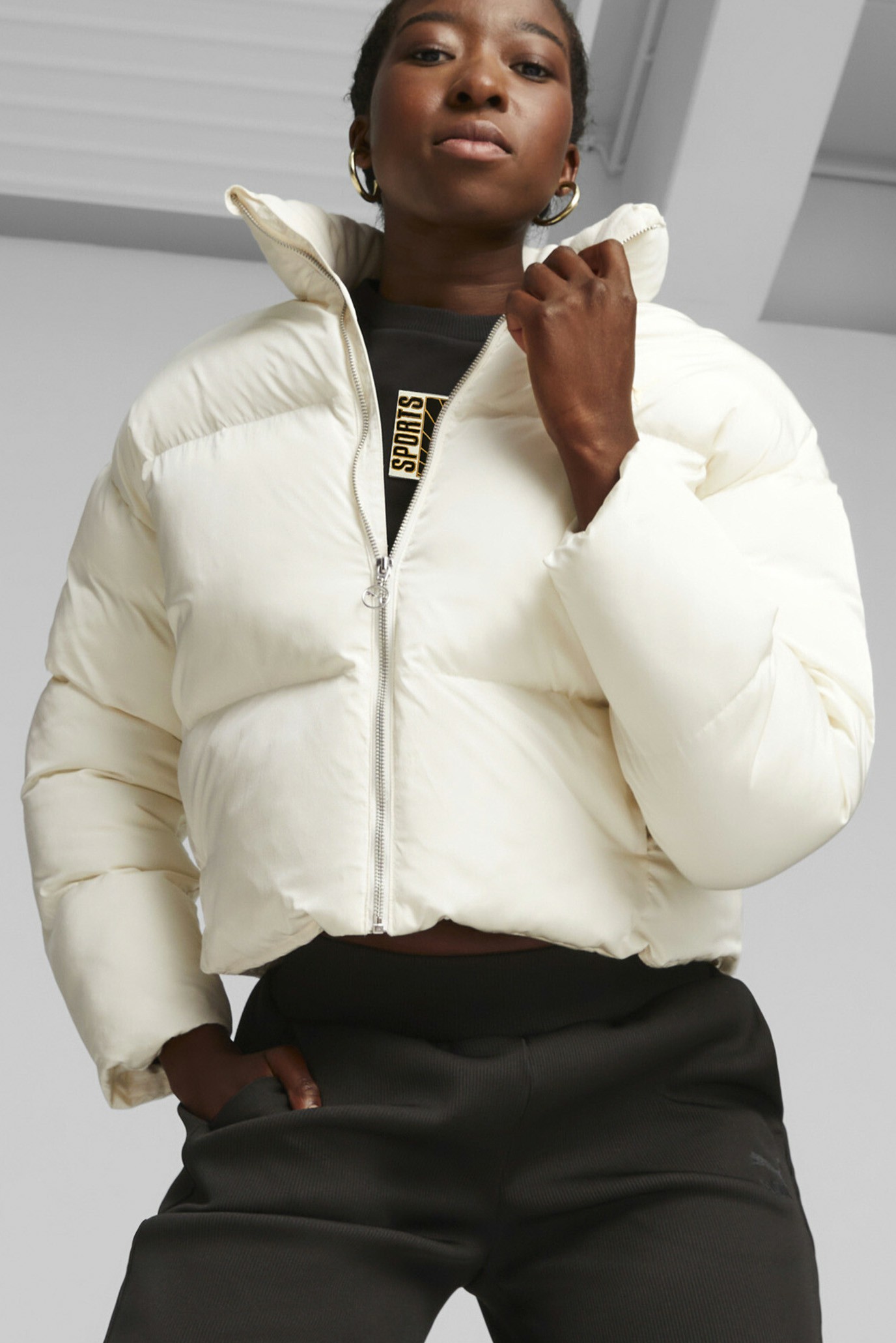 Жіноча біла куртка Classics Oversized Women’s Puffer Jacket 1