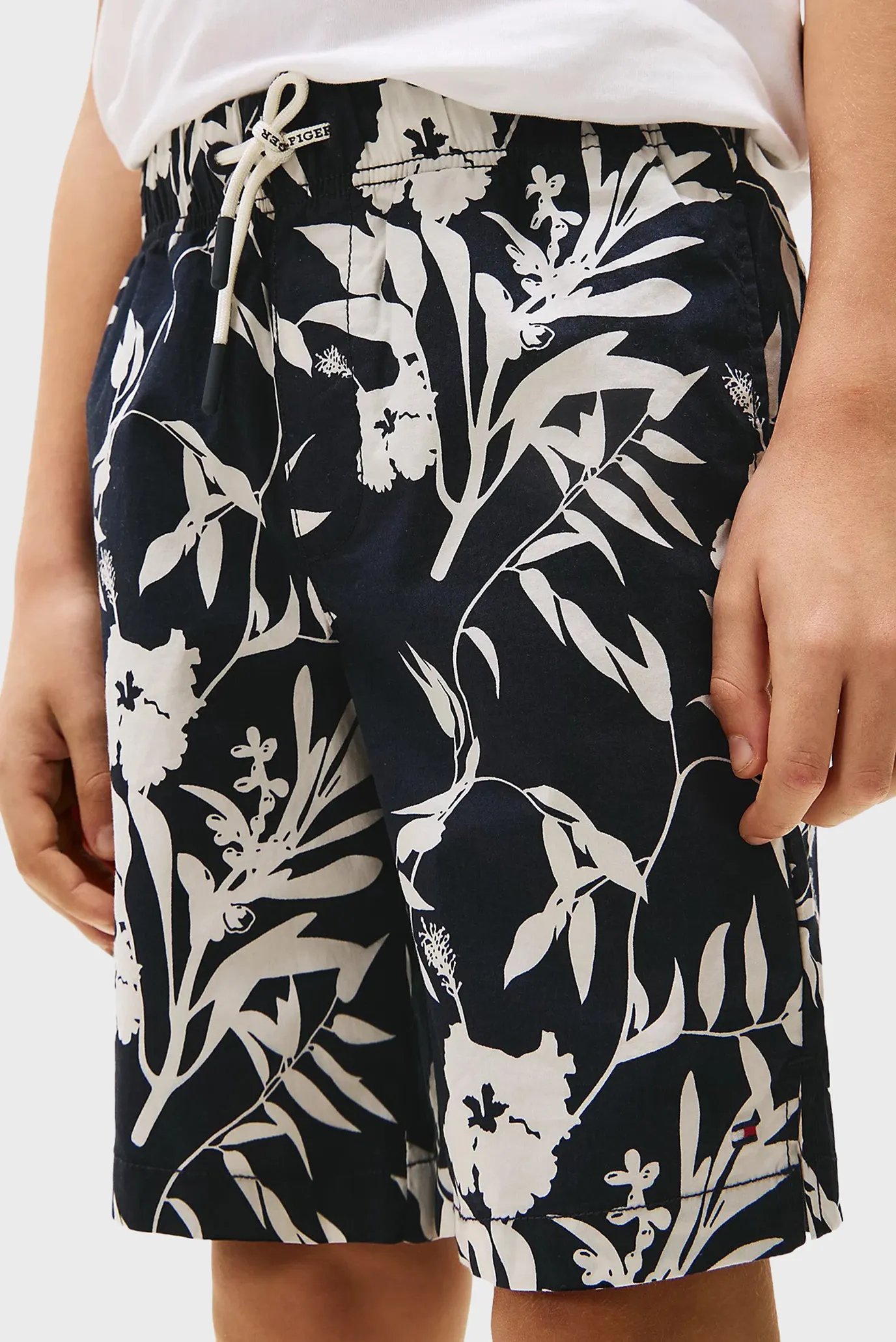 Дитячі темно-сині шорти з візерунком STRETCH 2