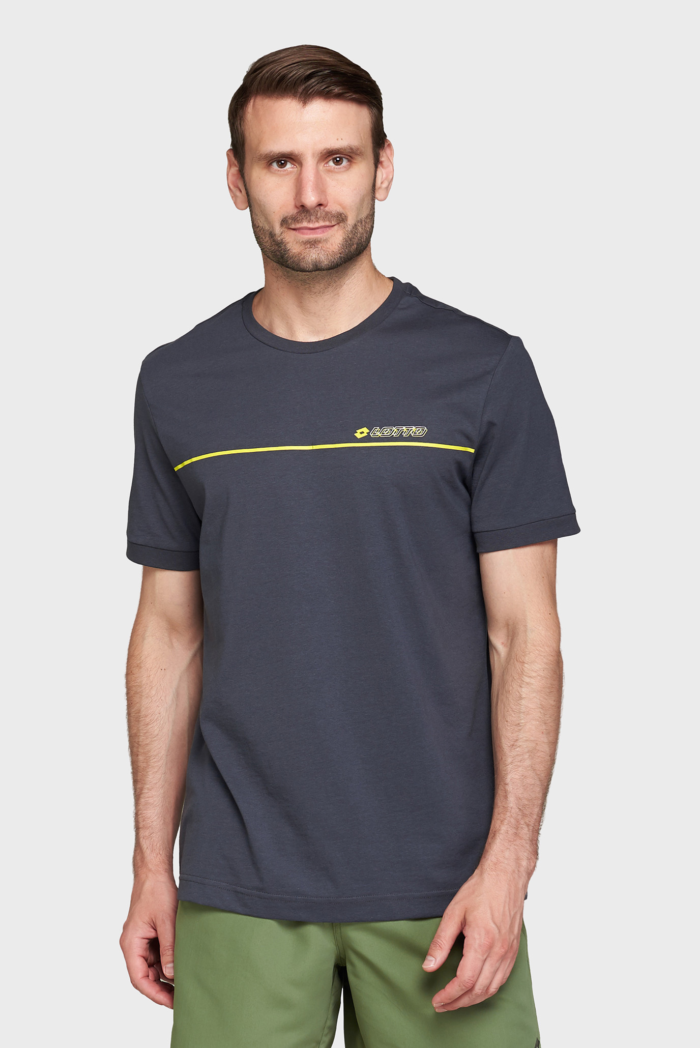 Мужская темно-серая футболка LOGO TRE TEE 2 1