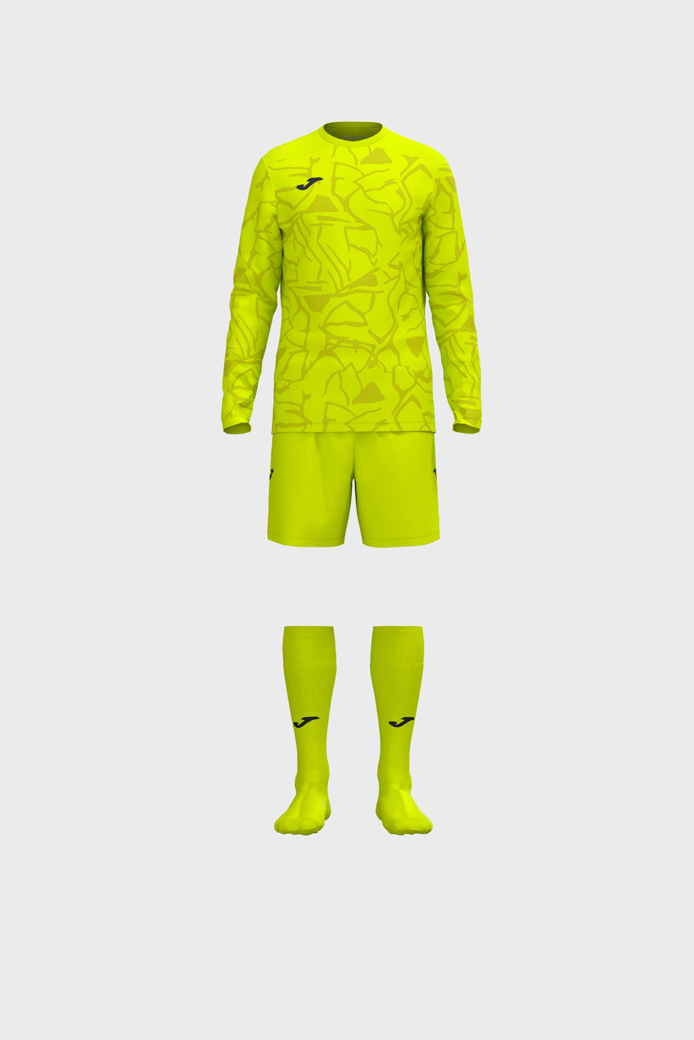 Дитяча жовта воротарська форма (лонгслів, шорти, гетри) 1