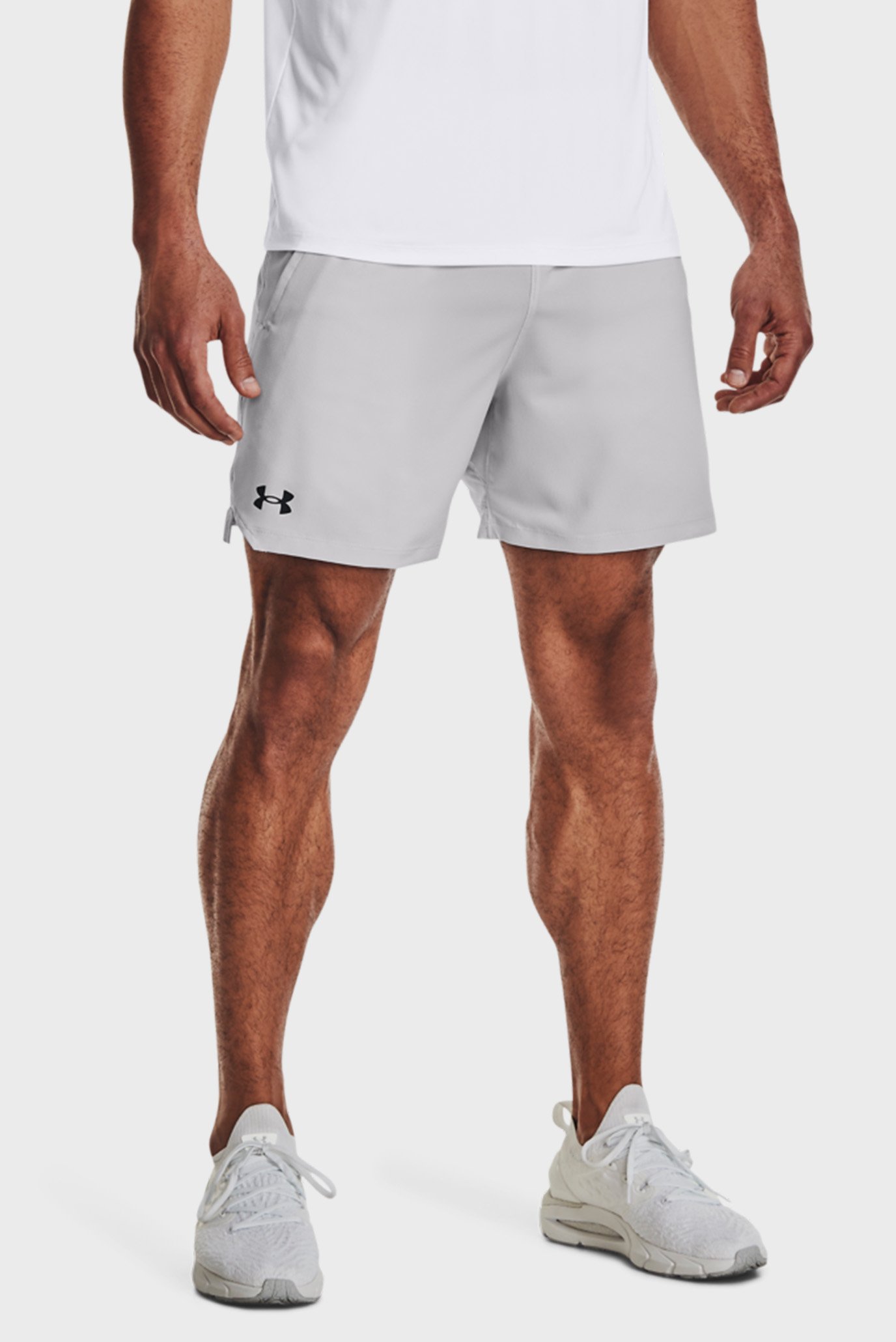 Чоловічі сірі шорти UA Vanish Woven 6in Shorts 1
