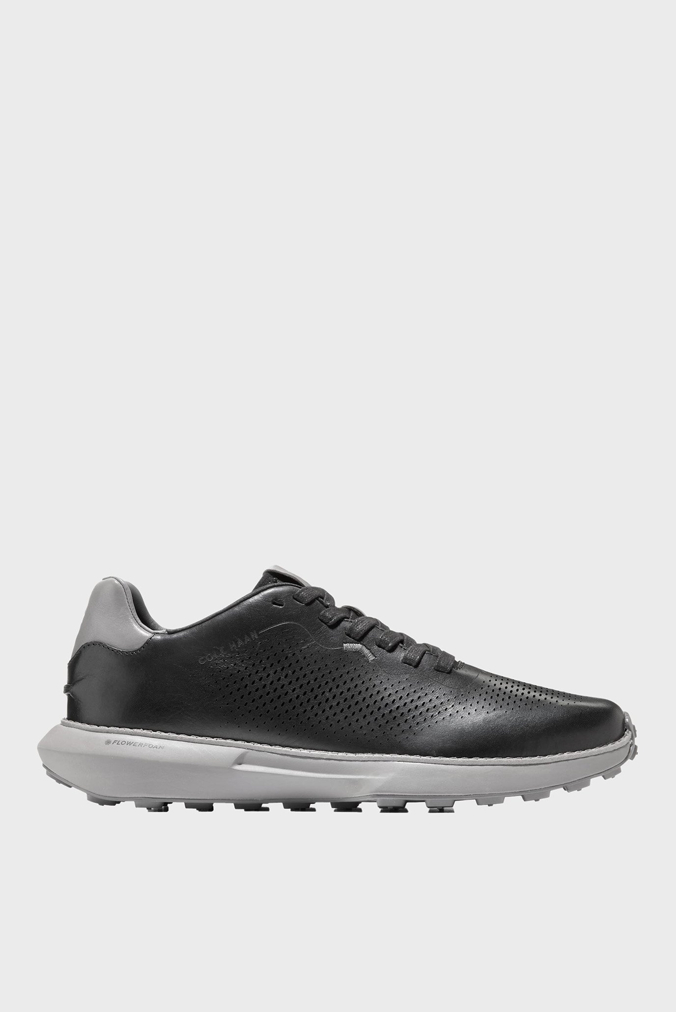 Мужские черные кожаные кроссовки GrandPrø Ashland Laser Perforated Sneaker 1