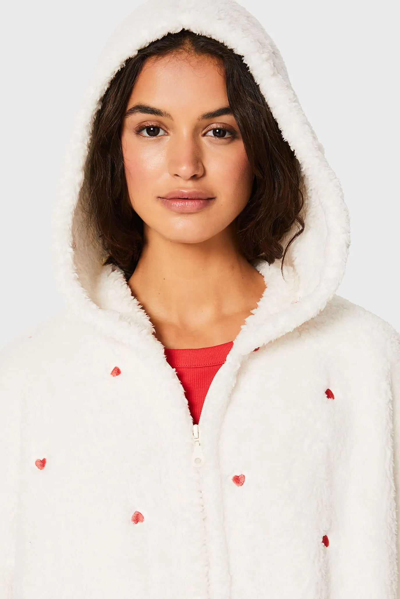 Жіночий білий комбінезон з візерунком GILLE 4