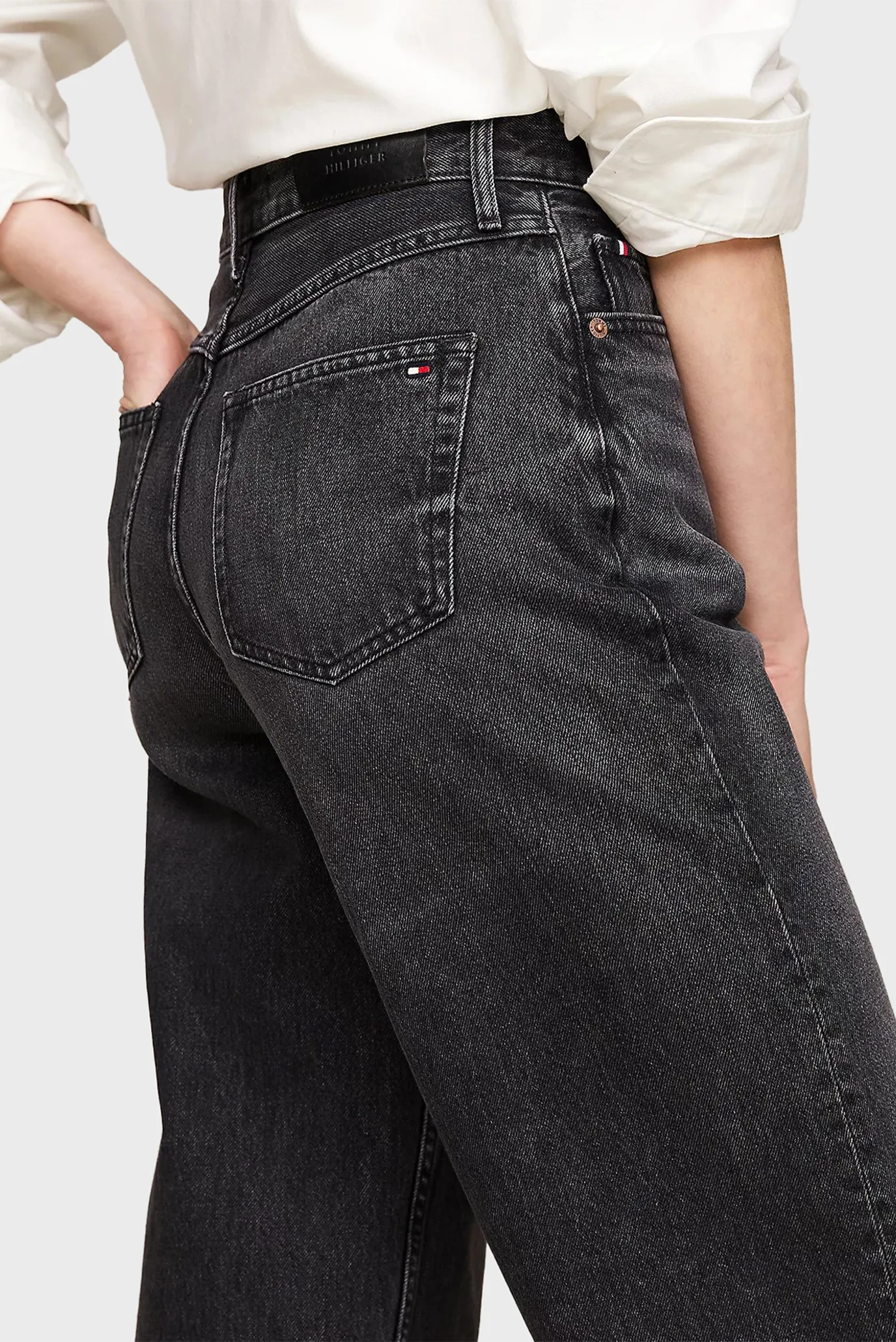 Женские черные джинсы RELAXED STRAIGHT HW CAL 4