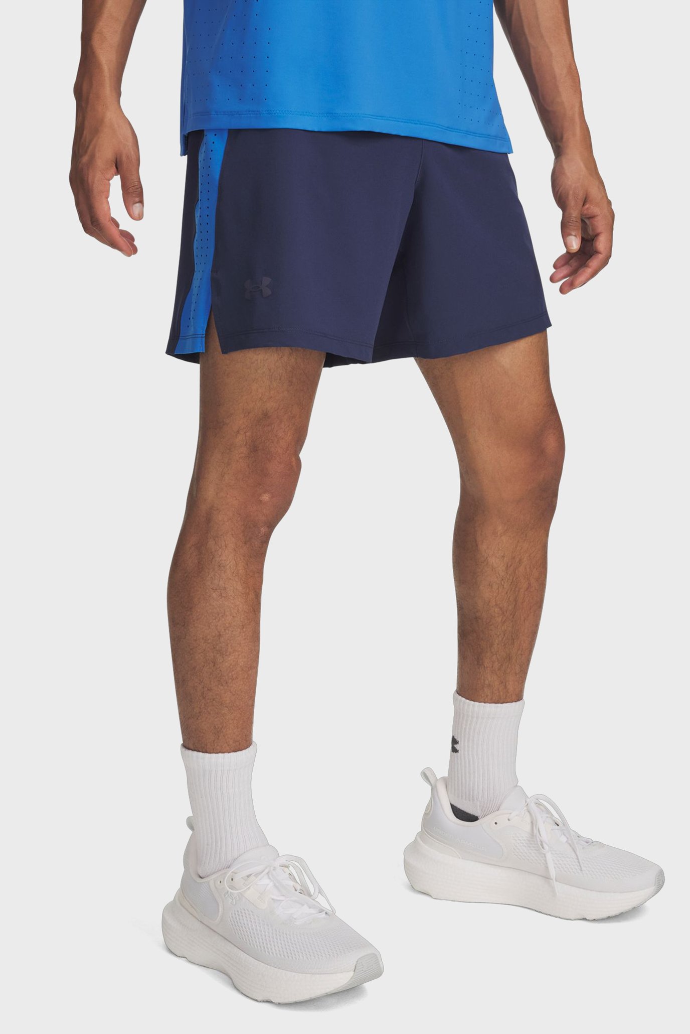 Мужские темно-синие шорты UA LAUNCH PRO 7 SHORTS Синий XL Under Armour 1376508-403 Мужские темно-синие шорты UA LAUNCH PRO 7 SHORTS Синий XL Under Armour 1376508-403