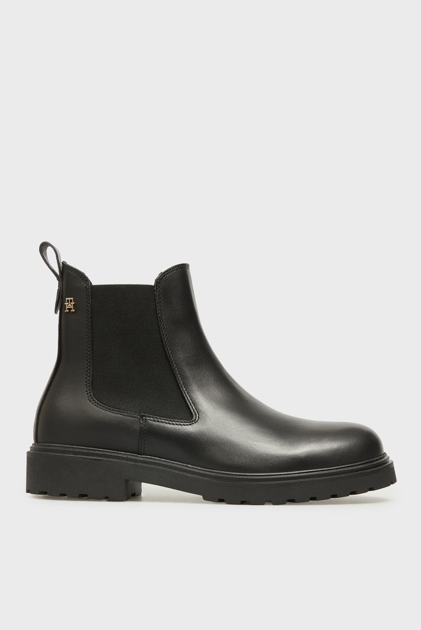 Женские черные кожаные челси CLEATED Черный 38 Tommy Hilfiger FW0FW08766 Женские черные кожаные челси CLEATED Черный 38 Tommy Hilfiger FW0FW08766
