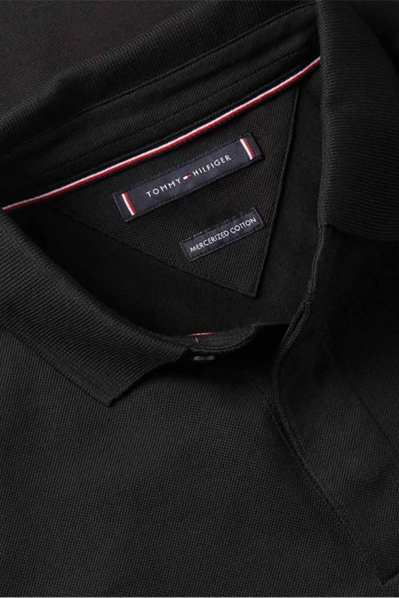 Мужское черное поло HIDDEN PLACKET REG 5