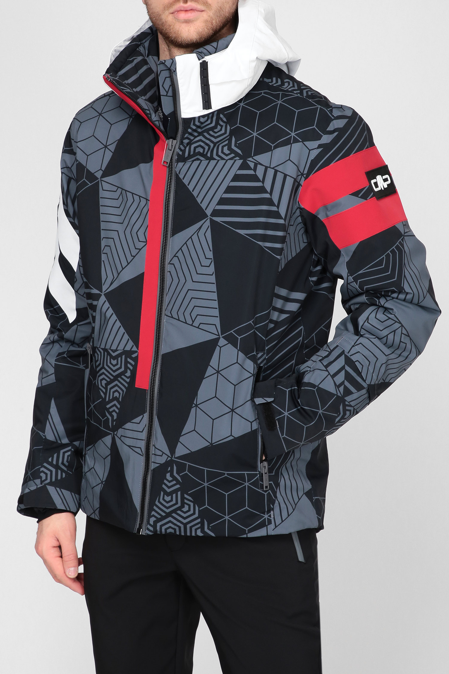 Мужская лыжная куртка с узором 1