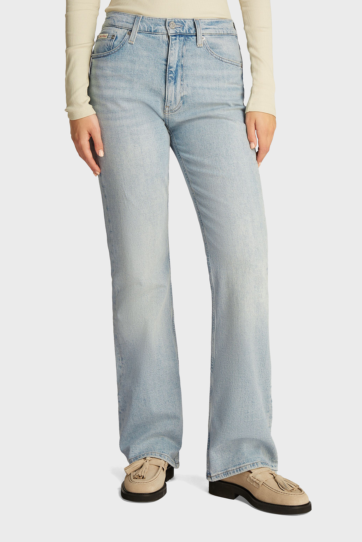 Женские голубые джинсы AUTHENTIC BOOTCUT Голубой 25-32 Calvin Klein Jeans J20J224510 Женские голубые джинсы AUTHENTIC BOOTCUT Голубой 25-32 Calvin Klein Jeans J20J224510