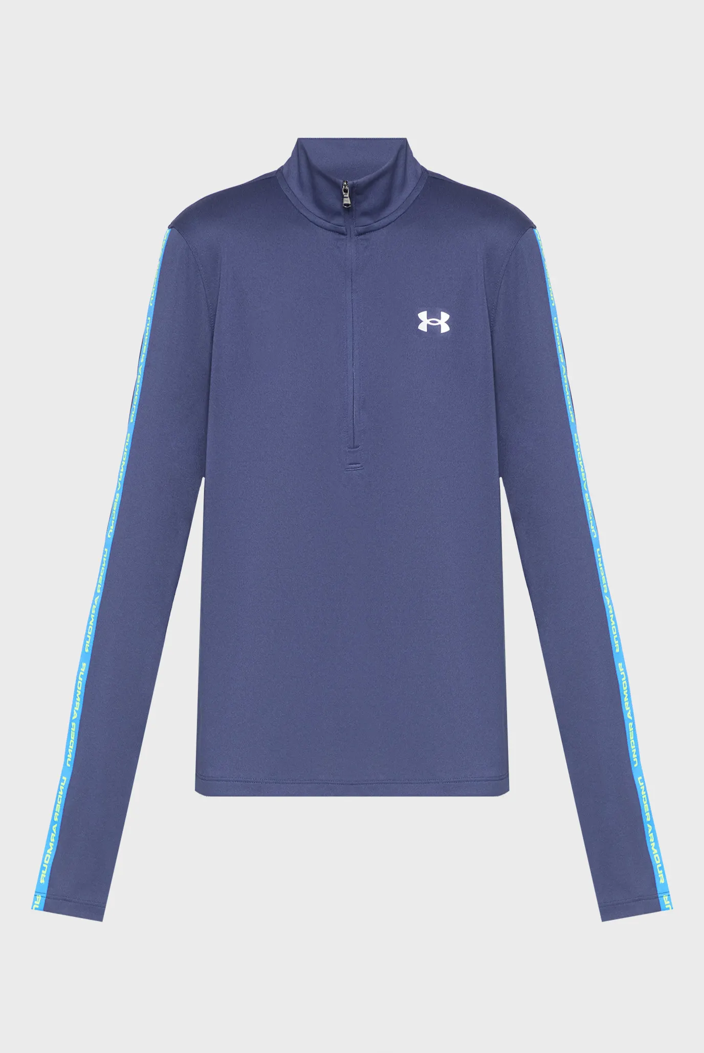 Жіночий темно-синій лонгслів UA Tech WM Tape Half Zip 1