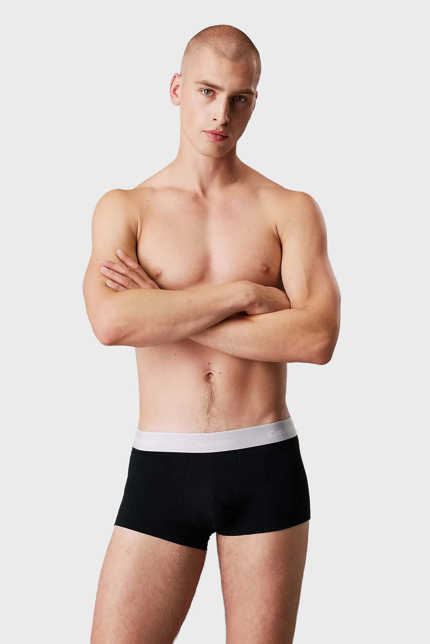 Мужские черные боксеры (3 шт) LOW RISE TRUNK 2