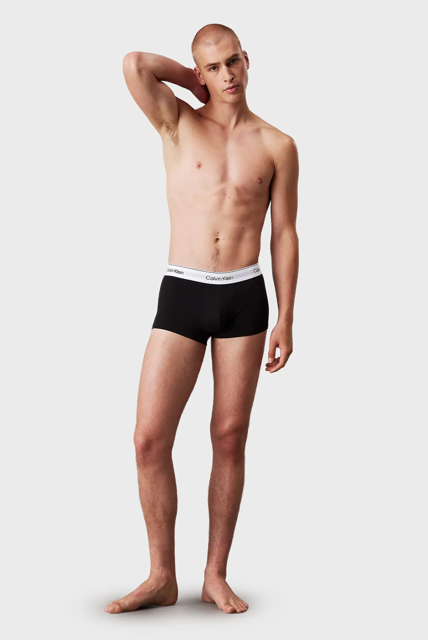 Мужские черные боксеры (3 шт) LOW RISE TRUNK 3PK 4