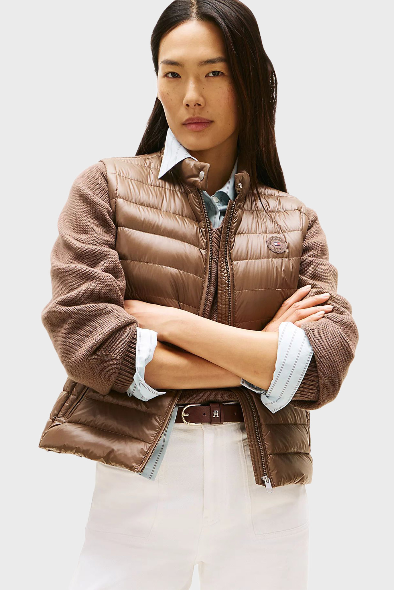 Женский коричневый жилет UL DOWN Коричневый M Tommy Hilfiger WW0WW45499 Женский коричневый жилет UL DOWN Коричневый M Tommy Hilfiger WW0WW45499