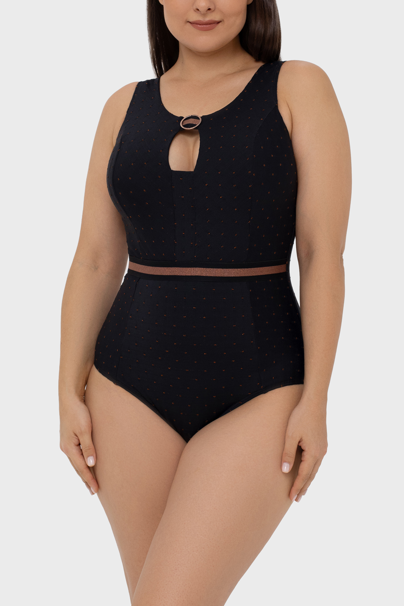 Женский черный купальник в горошек Черный 40D MARC&ANDRE L2514-P-461 Женский черный купальник в горошек Черный 40D MARC&ANDRE L2514-P-461