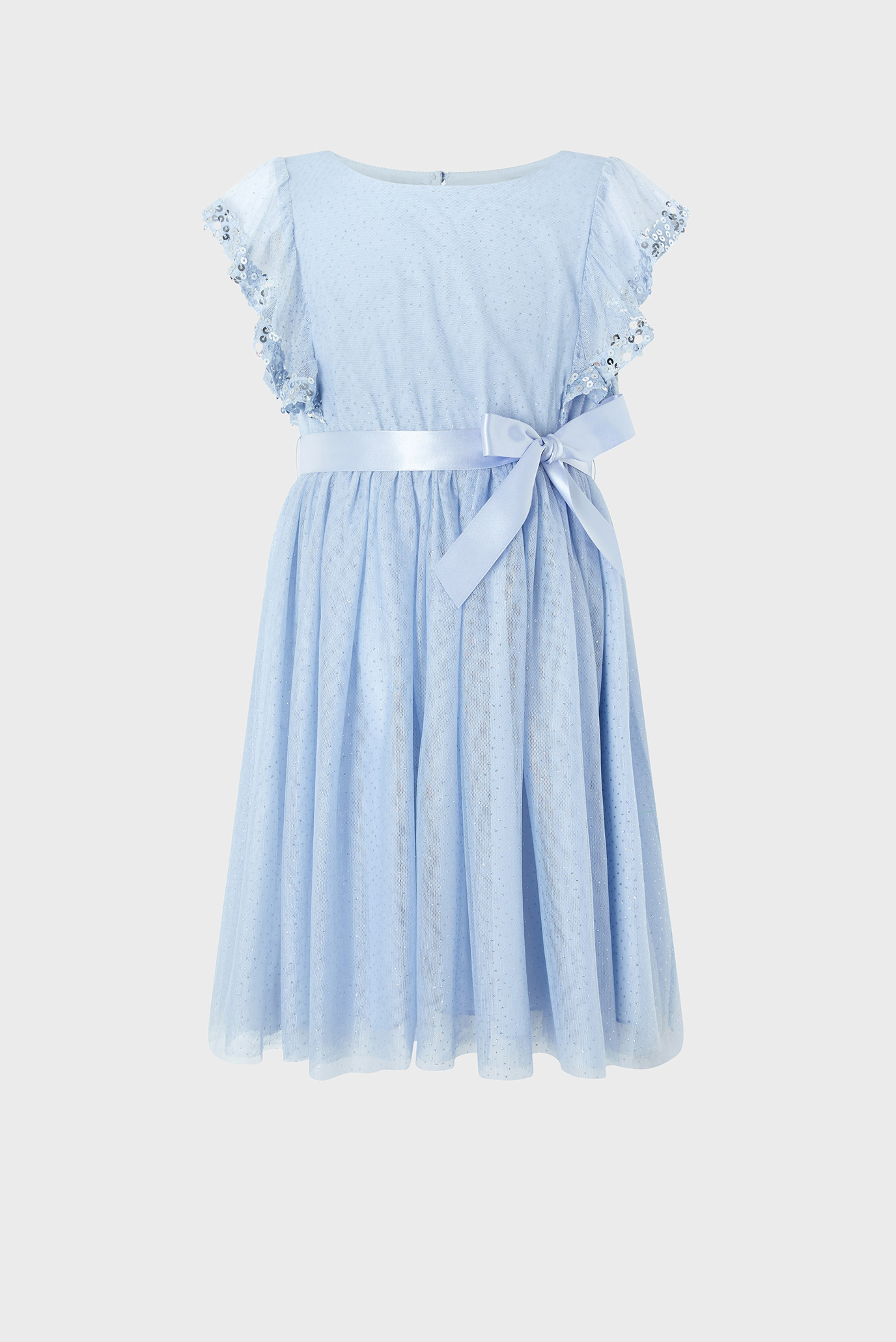 Детское голубое платье AMIKA BLUE SEQUIN FR 1