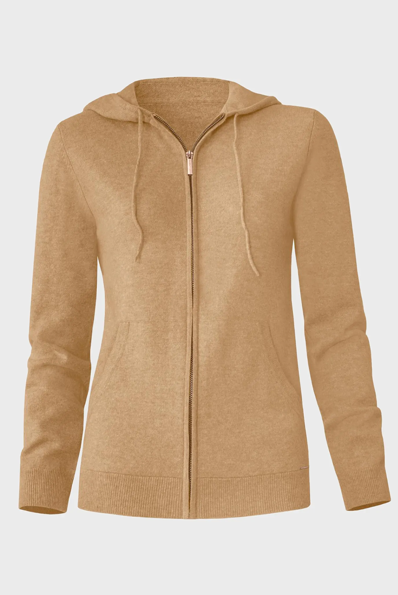 Жіноче бежеве кашемірове худі 3