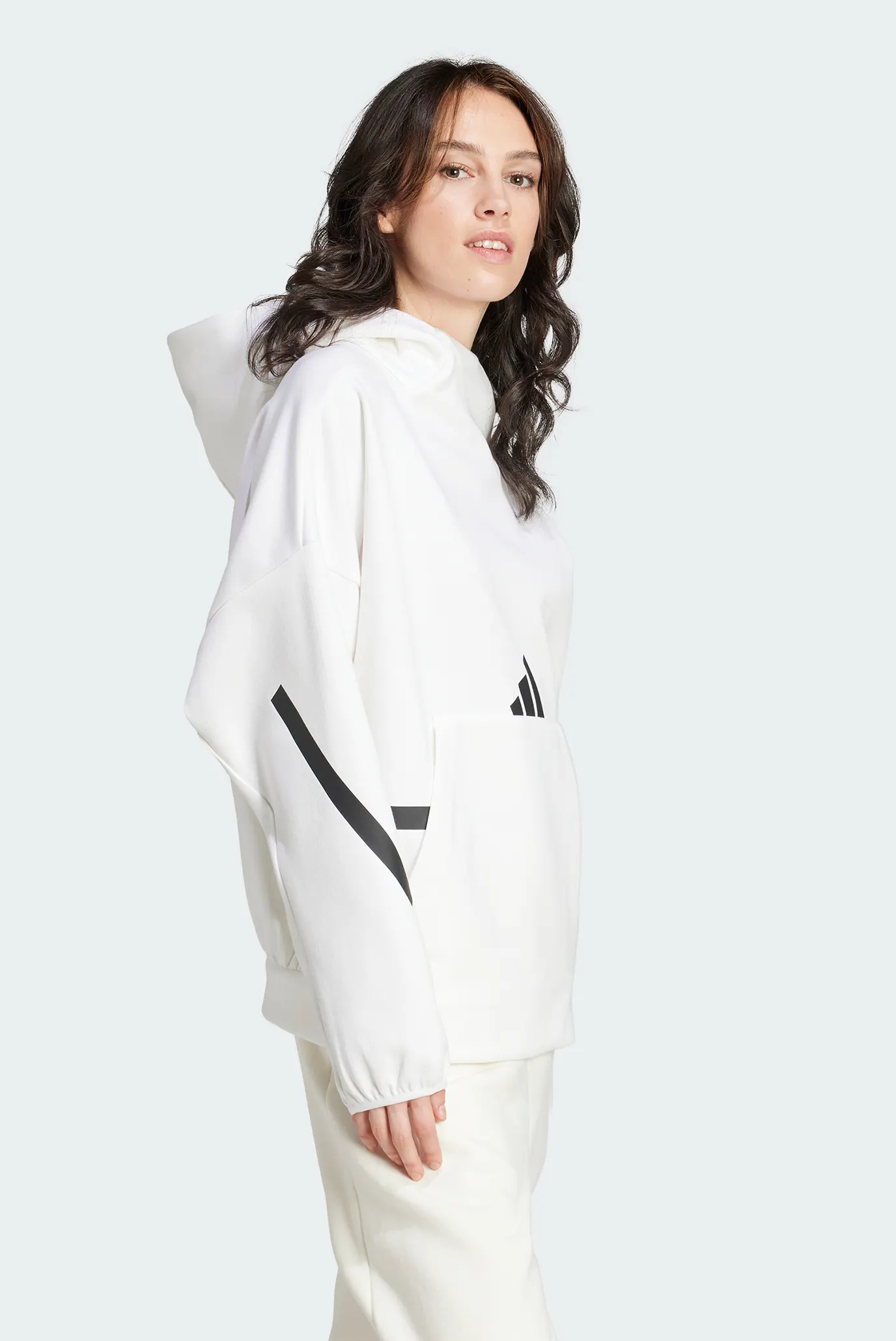 Женское белое худи adidas Z.N.E. adidas JI7553 — MD-Fashion