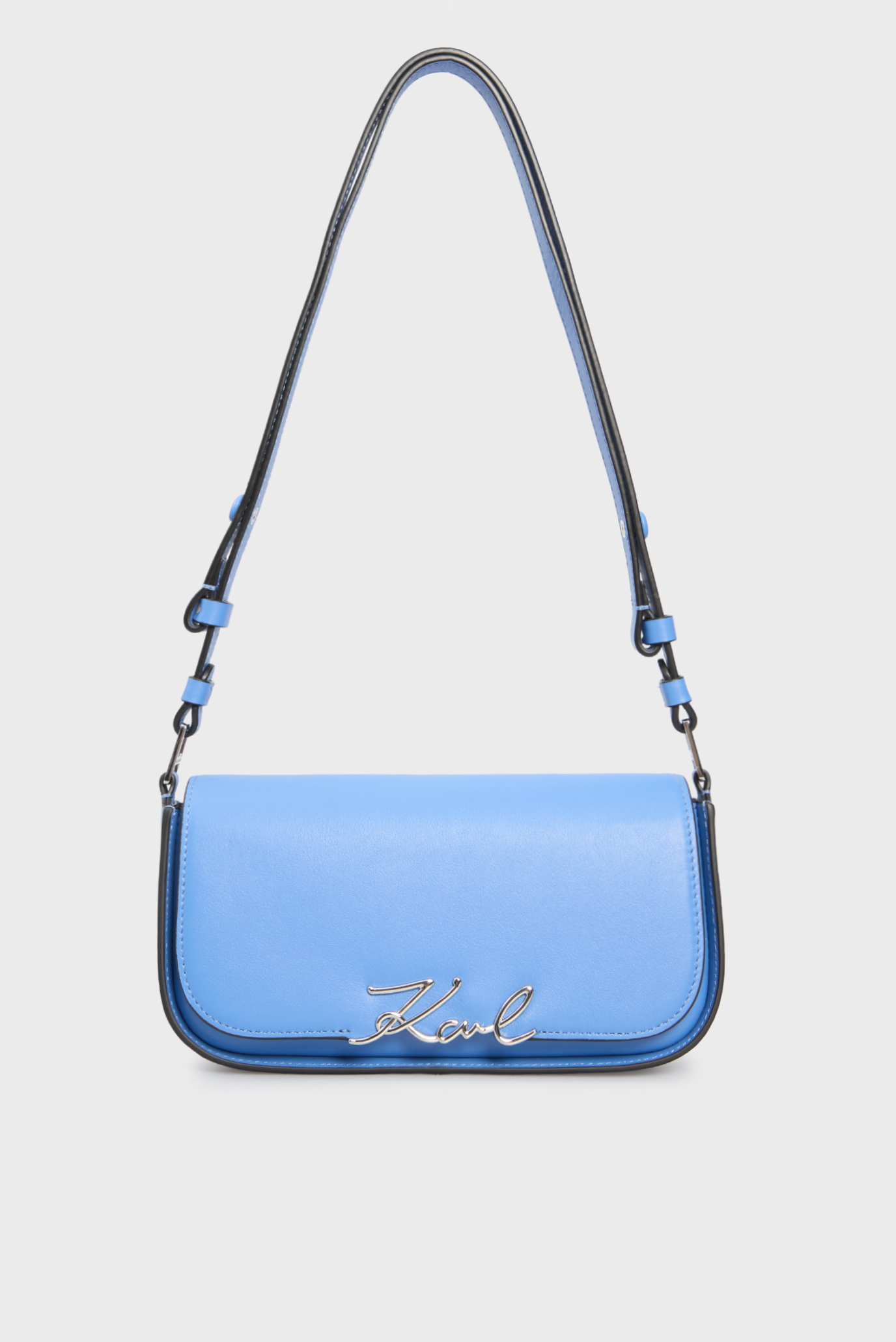 Женская голубая кожаная сумка SIGNATURE Голубой ONESIZE Karl Lagerfeld A1W30039 Женская голубая кожаная сумка SIGNATURE Голубой ONESIZE Karl Lagerfeld A1W30039
