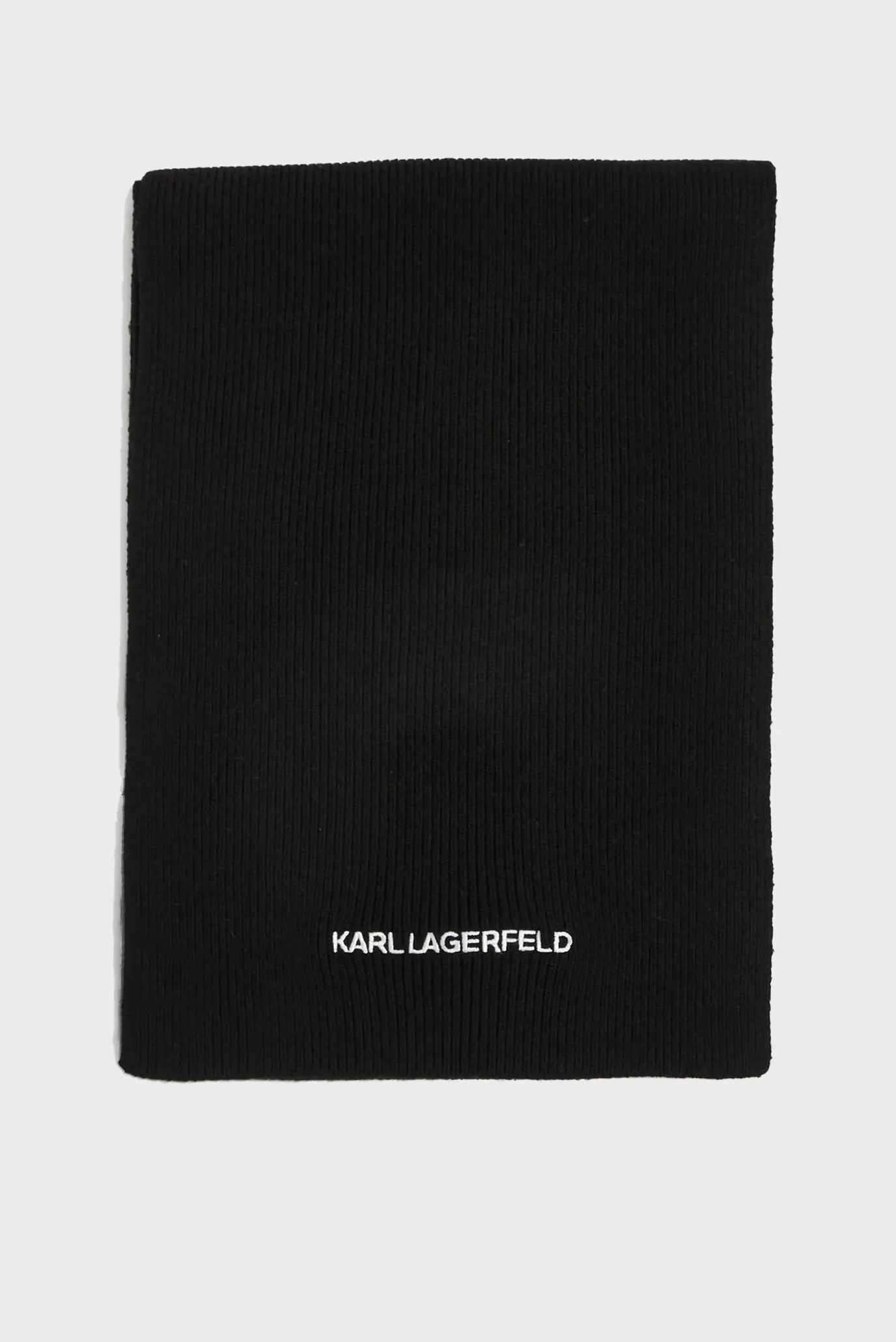 Женский черный шарф ESSENTIAL LOGO 2