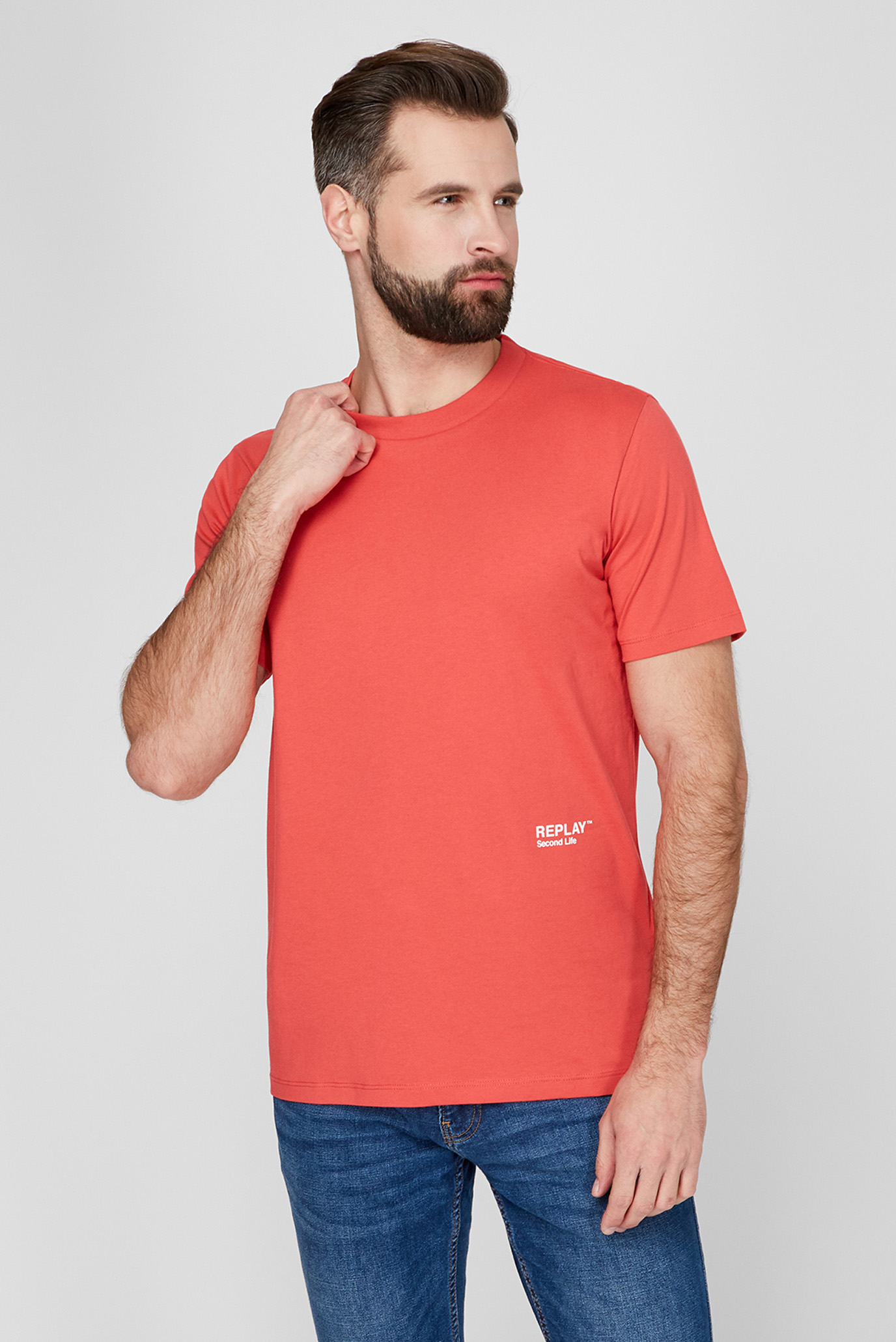 Мужская красная футболка 1