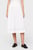 Женская белая плиссированная юбка COTTON STITCH PLEATED LONG