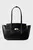 Жіноча чорна сумка HARDWARE FLAP TOTE