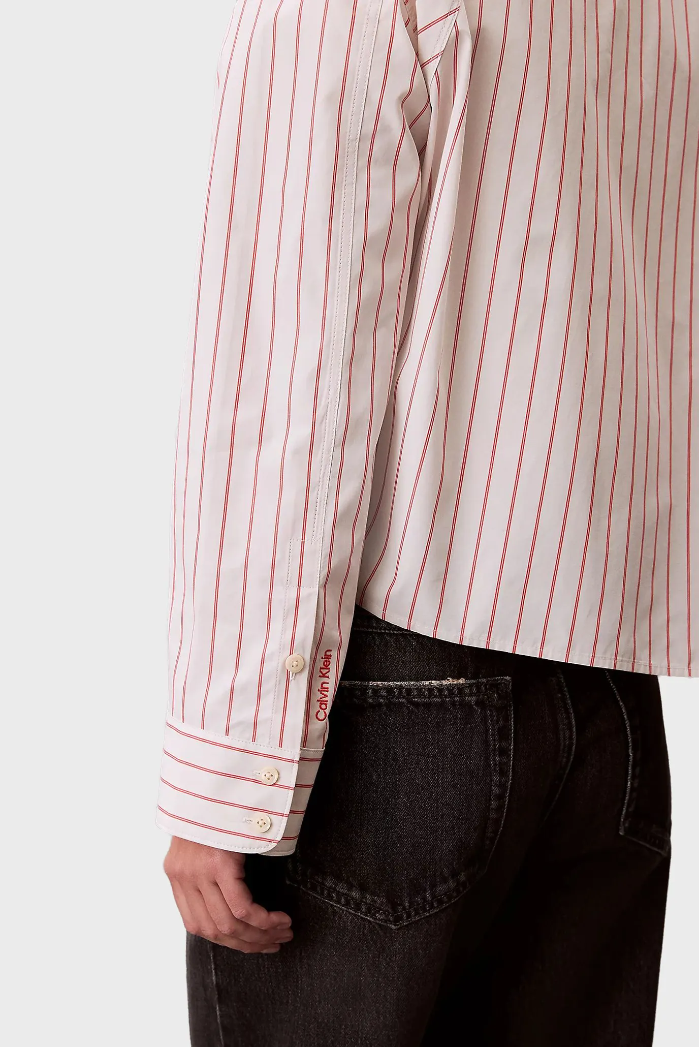 Женская белая рубашка в полоску STRIPE 5