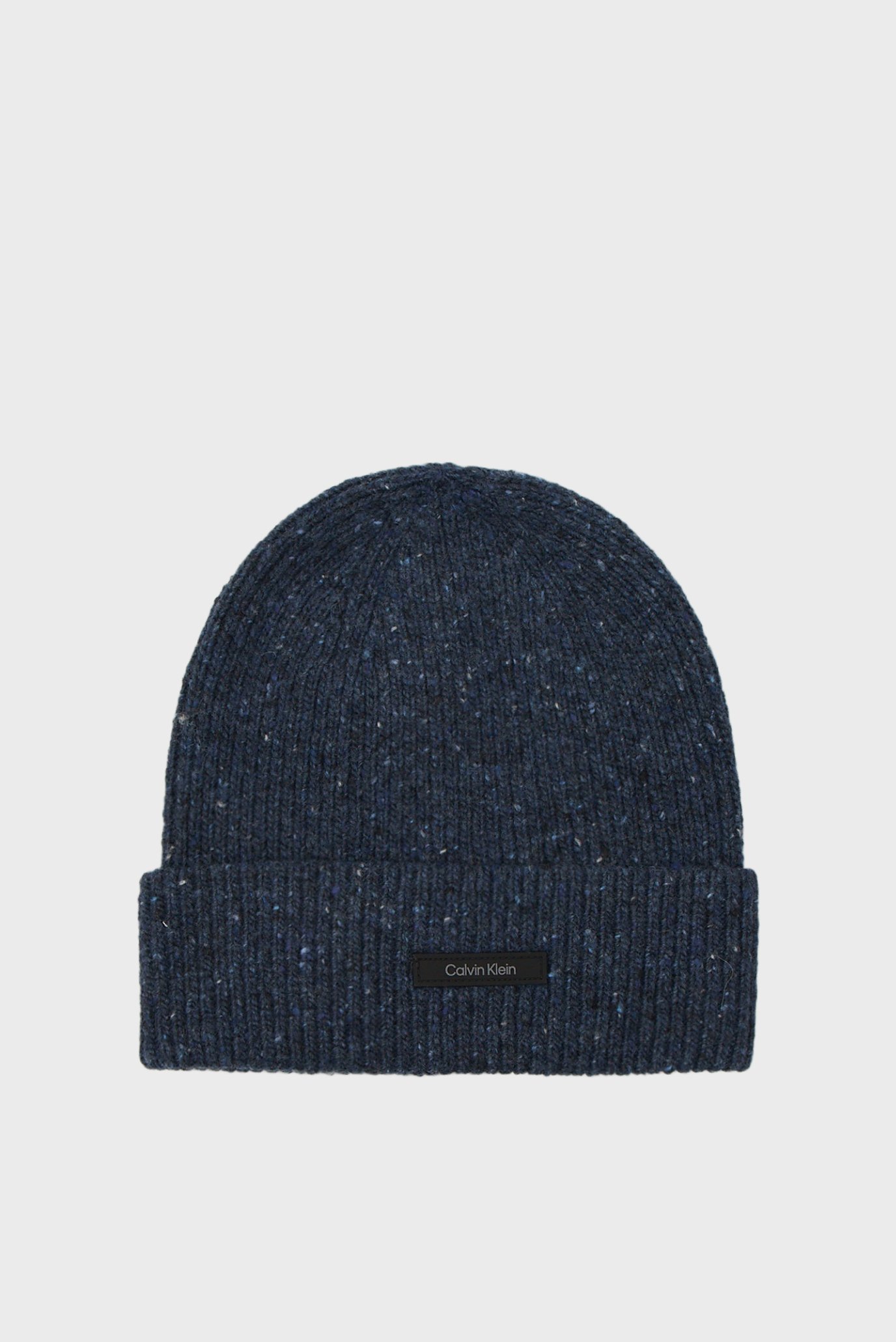 Чоловіча синя вовняна шапка WOOL MELANGE BEANIE 1