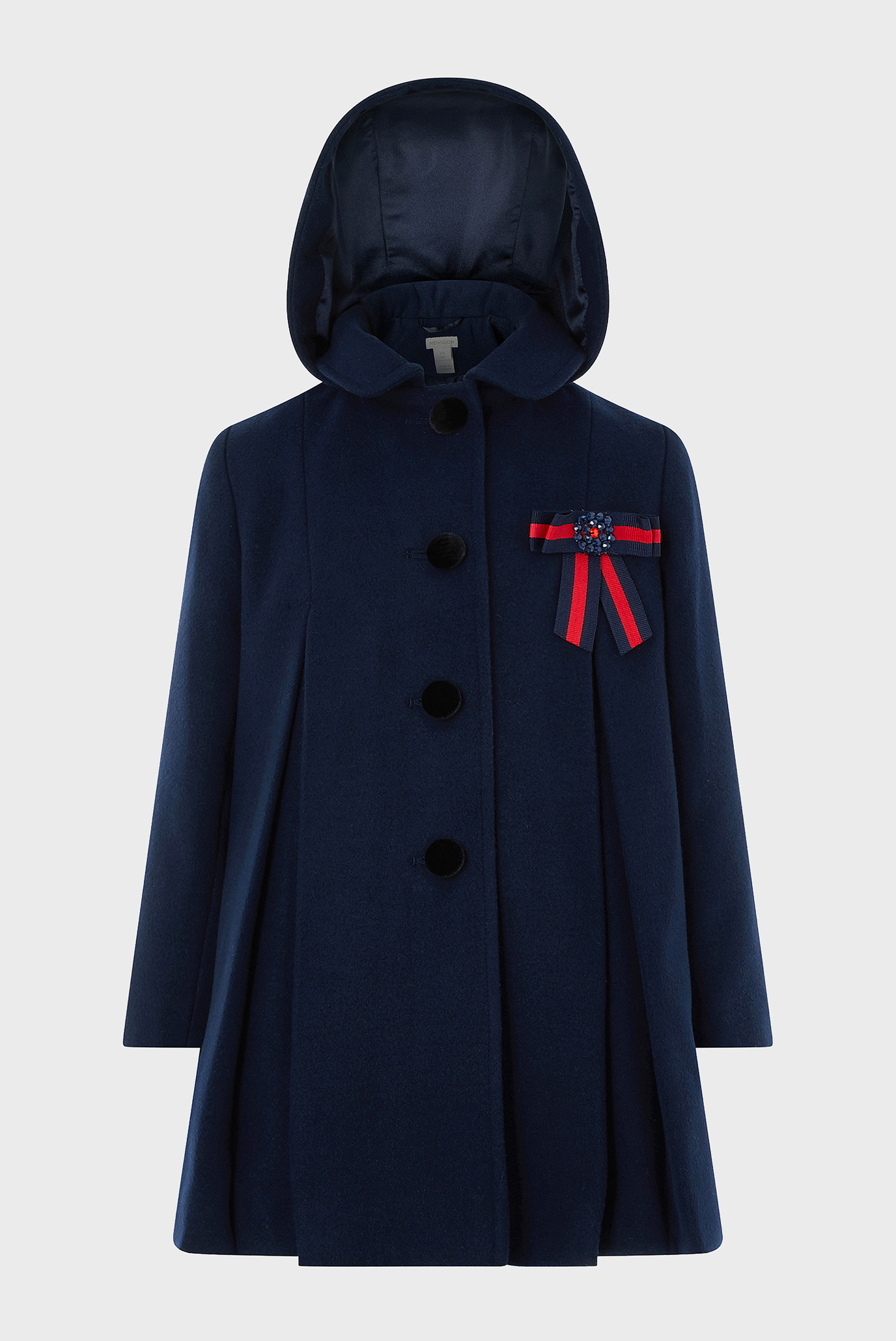 Детское темно-синее пальто GRACE PLEAT COAT 1