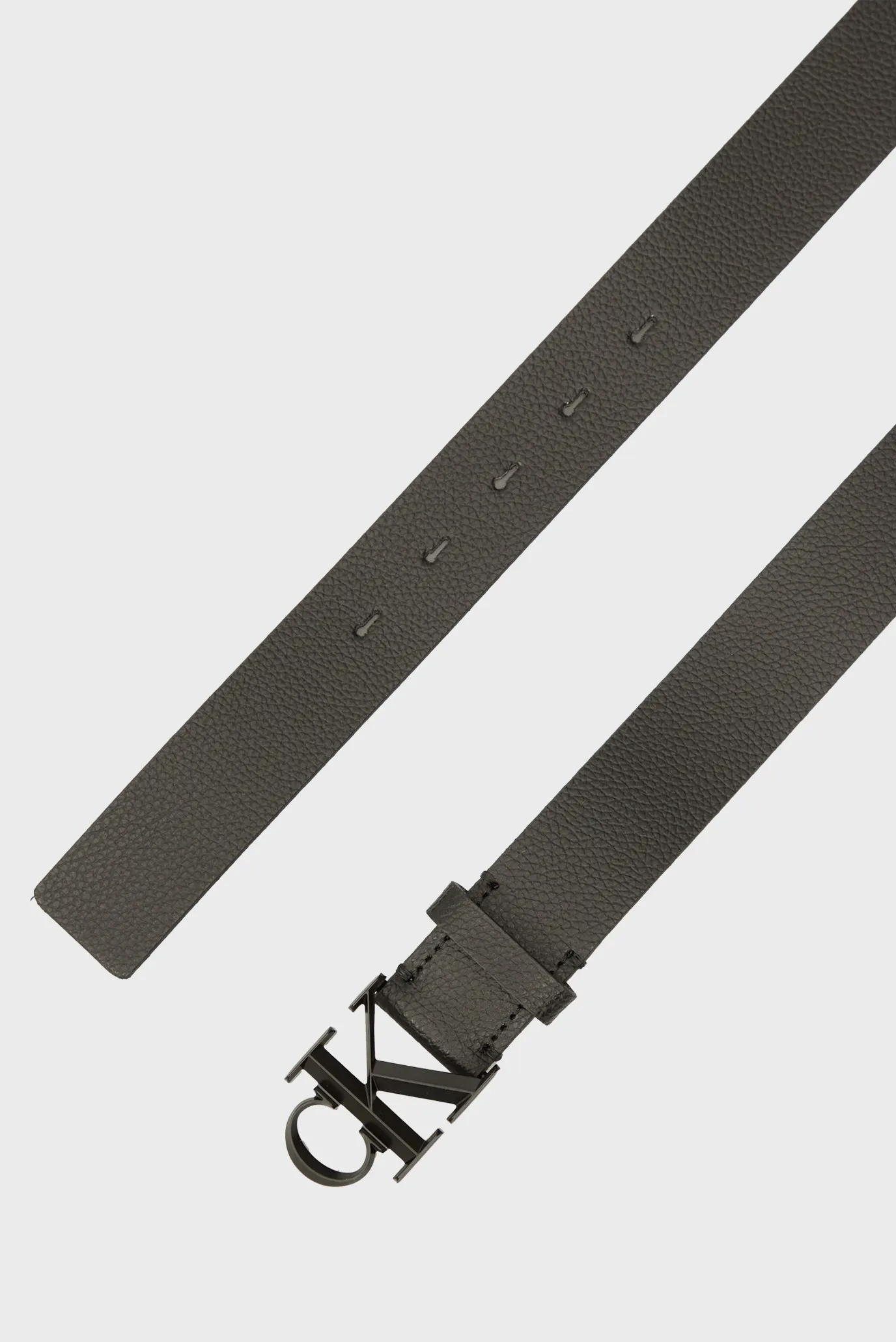 Мужской черный кожаный ремень BUCKLE 3