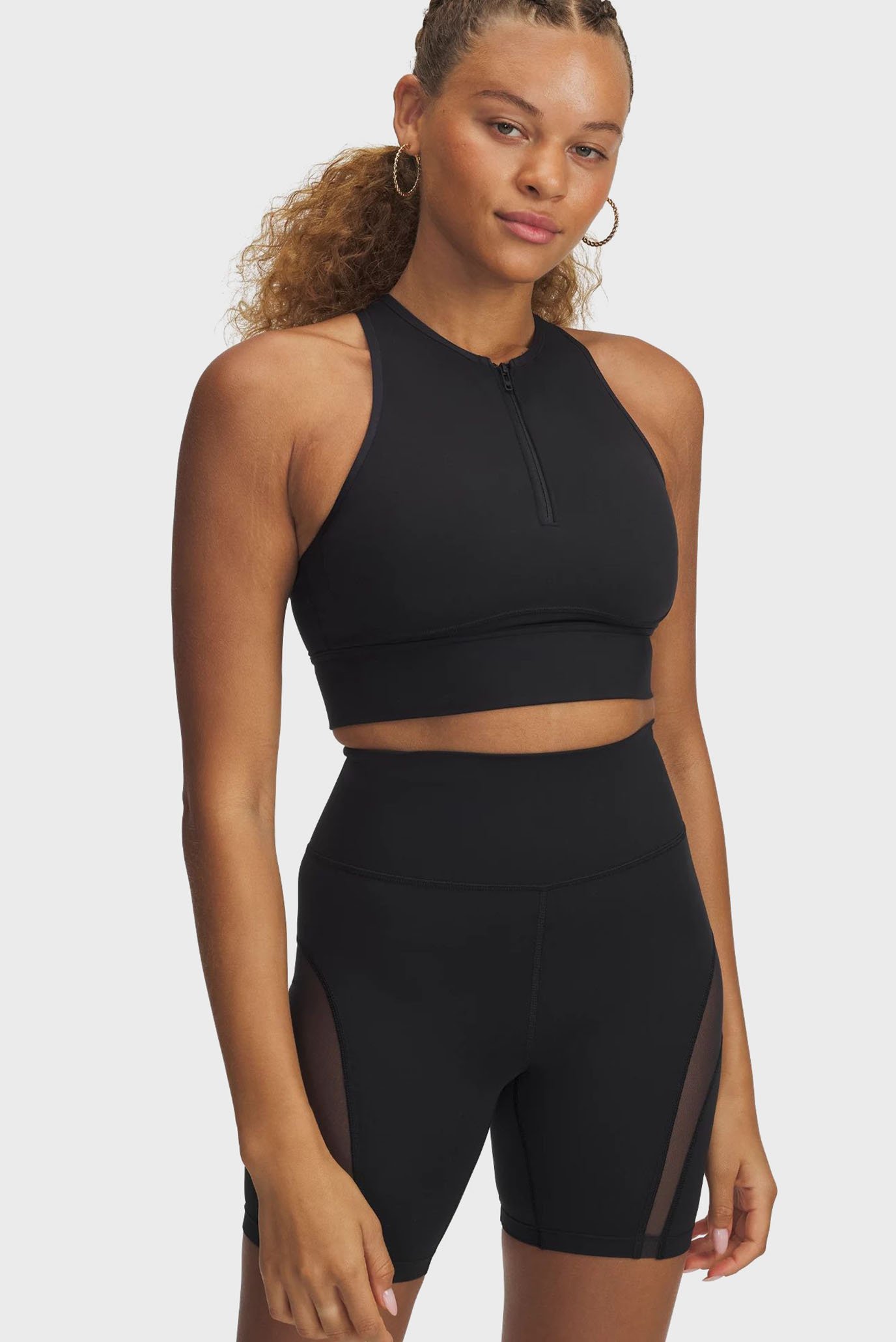 Женский черный топ Meridian Zip Tank Черный S Under Armour 6000361-001 Женский черный топ Meridian Zip Tank Черный S Under Armour 6000361-001